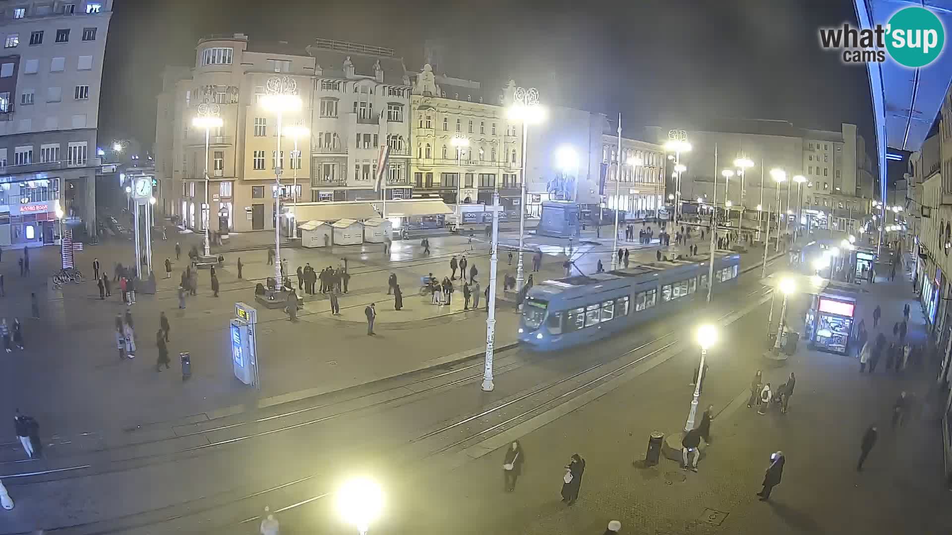 Webcam Zagreb Bana Jelačića square | Croatia