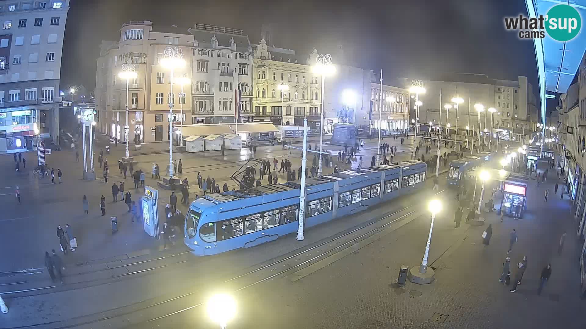 Live Cam Zagreb Ban Jelačić place | Croatie