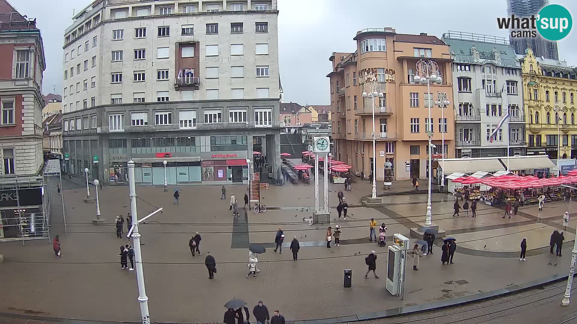 Live Cam Zagreb Ban Jelačić place | Croatie