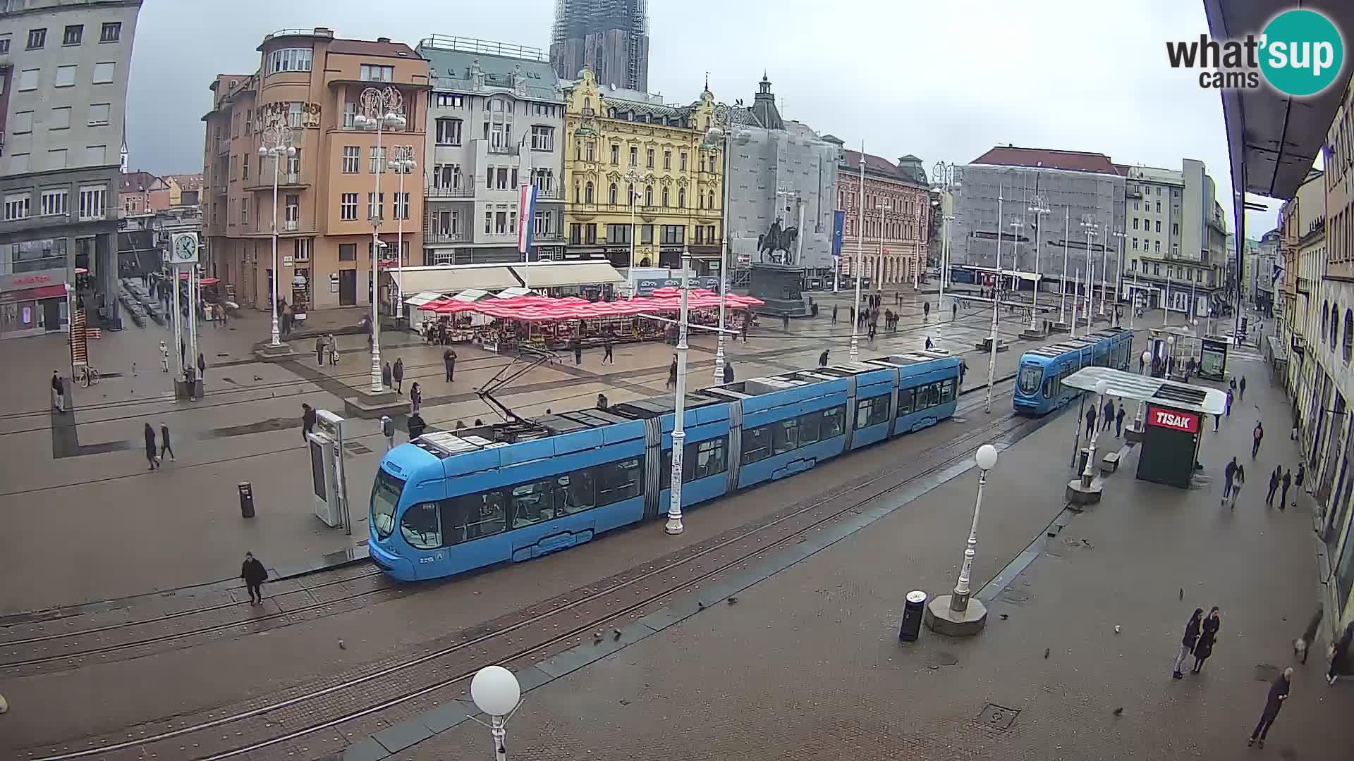 Zagreb live cam Bana Jelačića