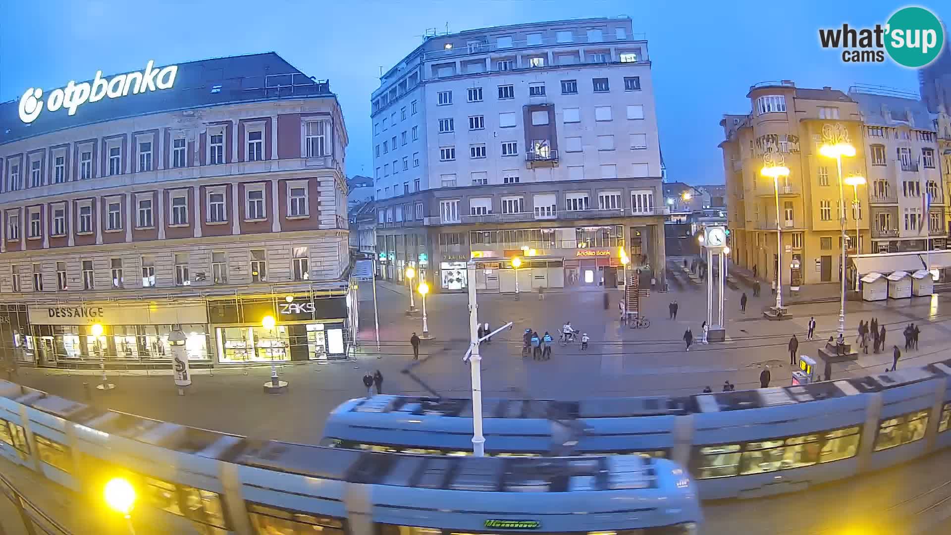 Webcam Zagreb Bana Jelačića square | Croatia