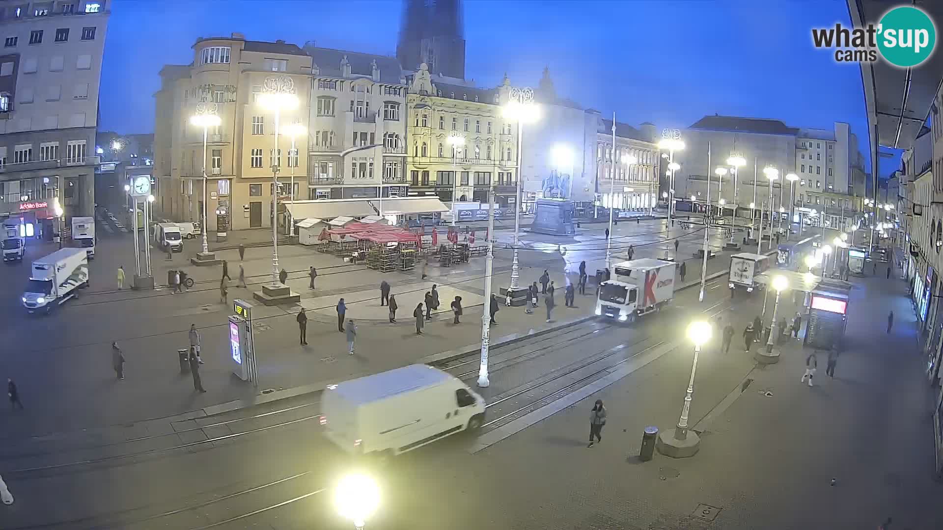 Zagreb webcam Ban Jelacica Platz | Kroatien
