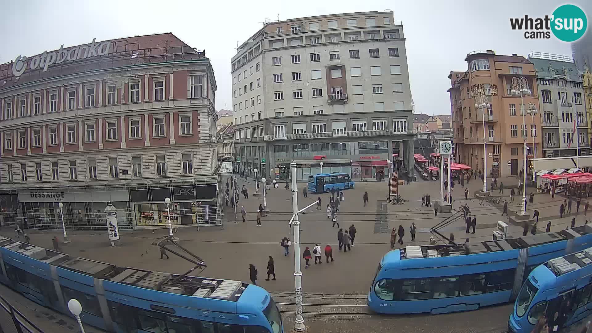 Live Cam Zagreb Ban Jelačić place | Croatie
