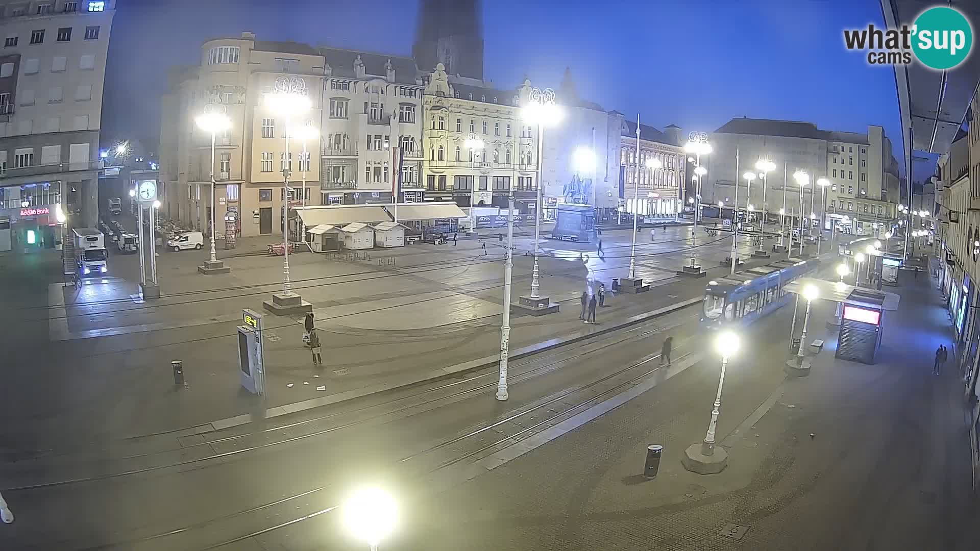 Webcam Zagreb Bana Jelačića square | Croatia