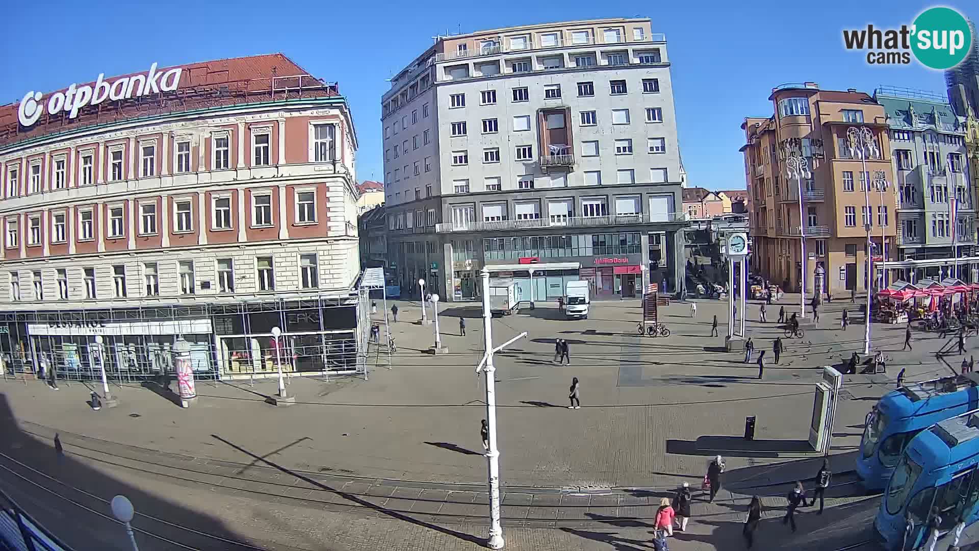 Live Cam Zagreb Ban Jelačić place | Croatie