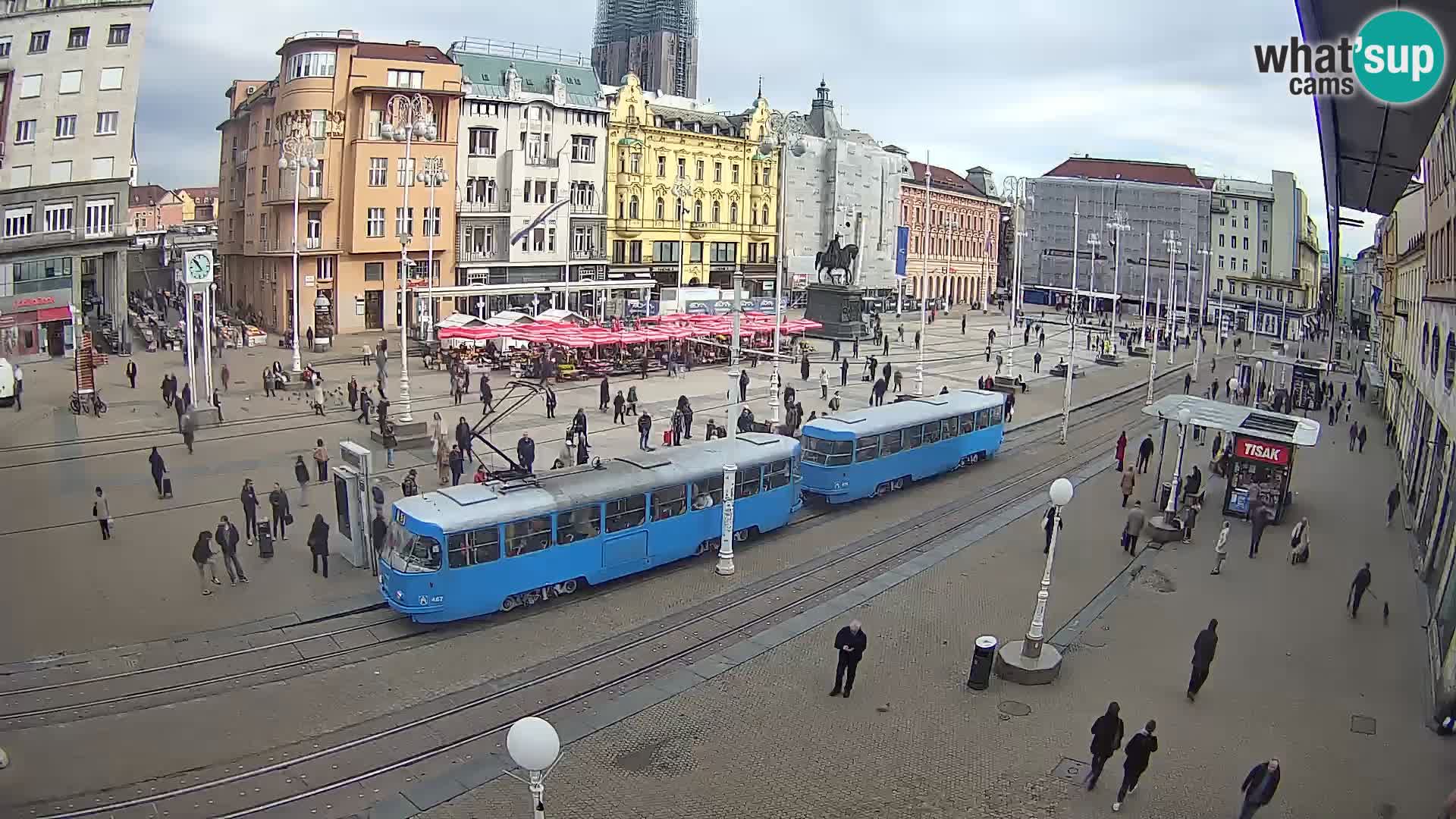 Spletna kamera Zagreb Ban Jelačić