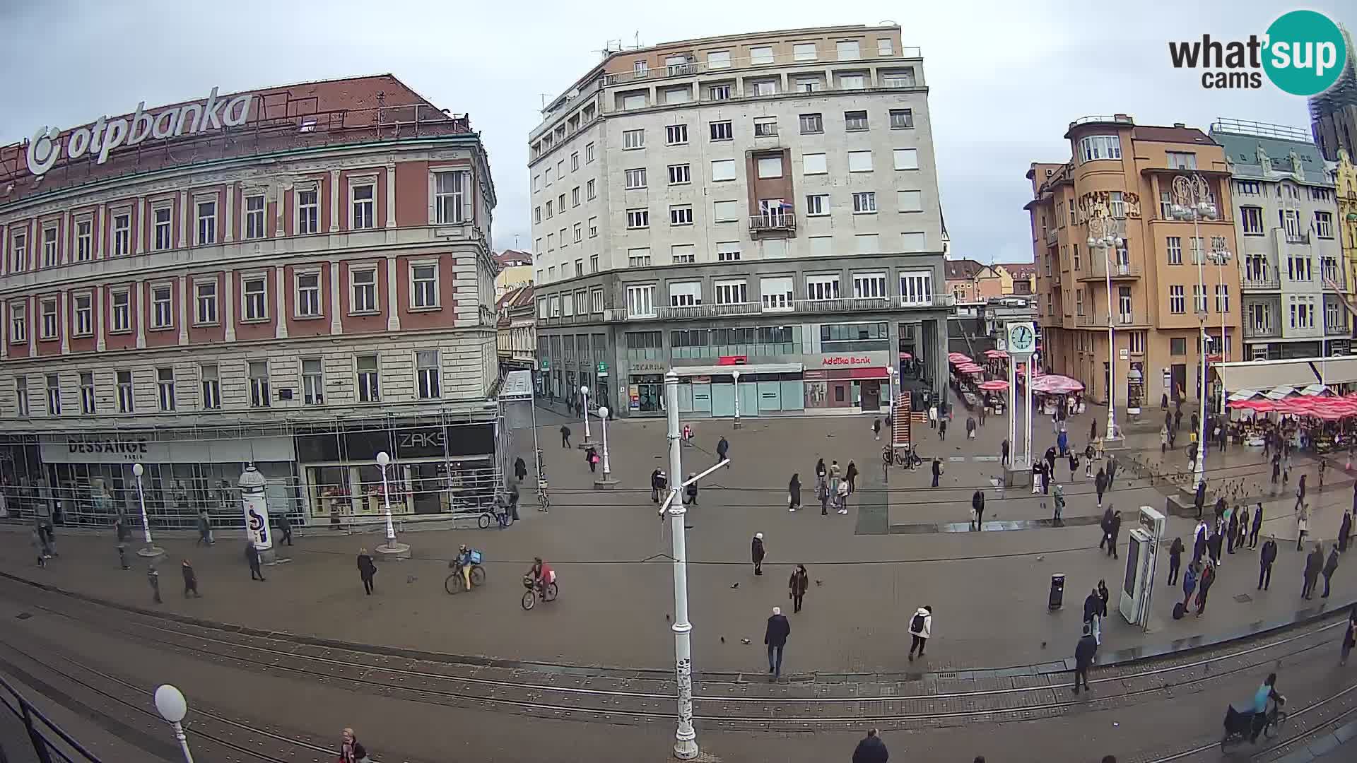 Zagreb webcam Ban Jelacica Platz | Kroatien