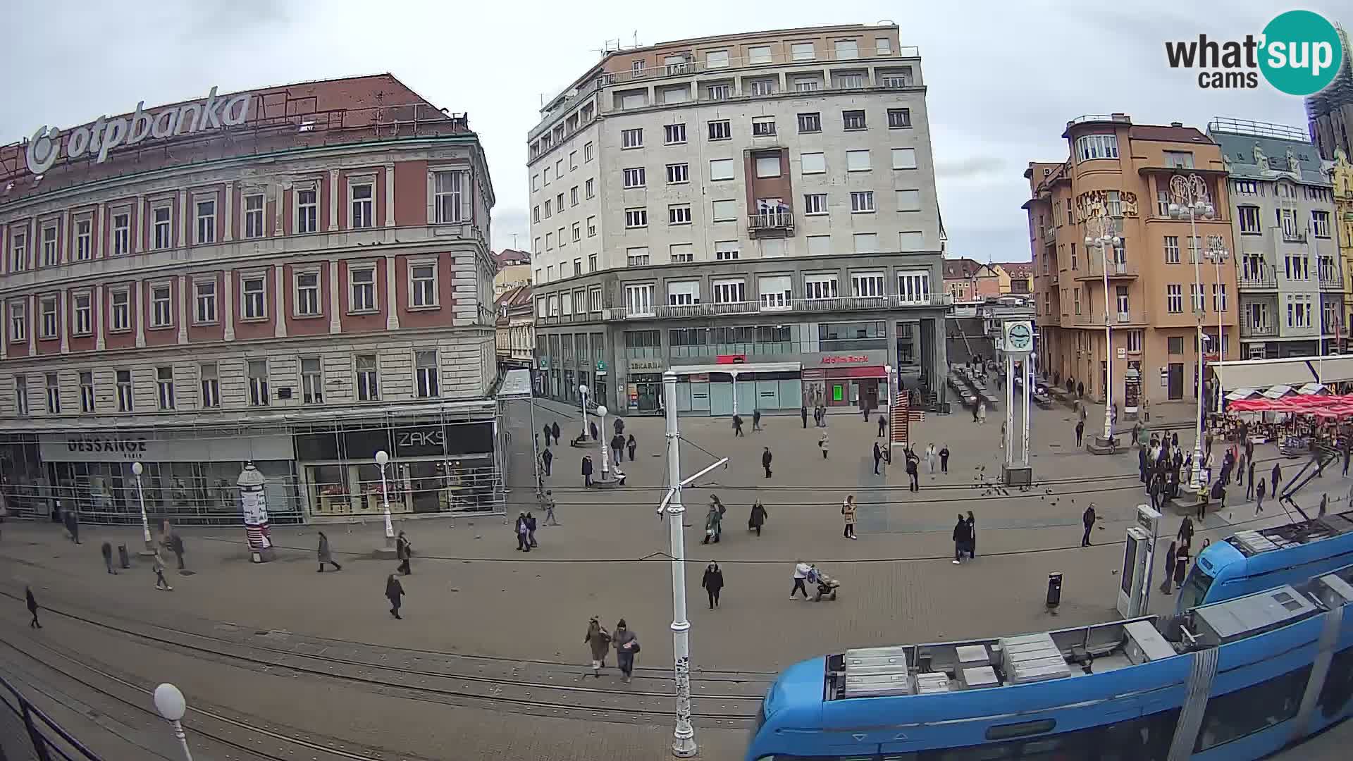 Zagreb webcam Ban Jelacica Platz | Kroatien