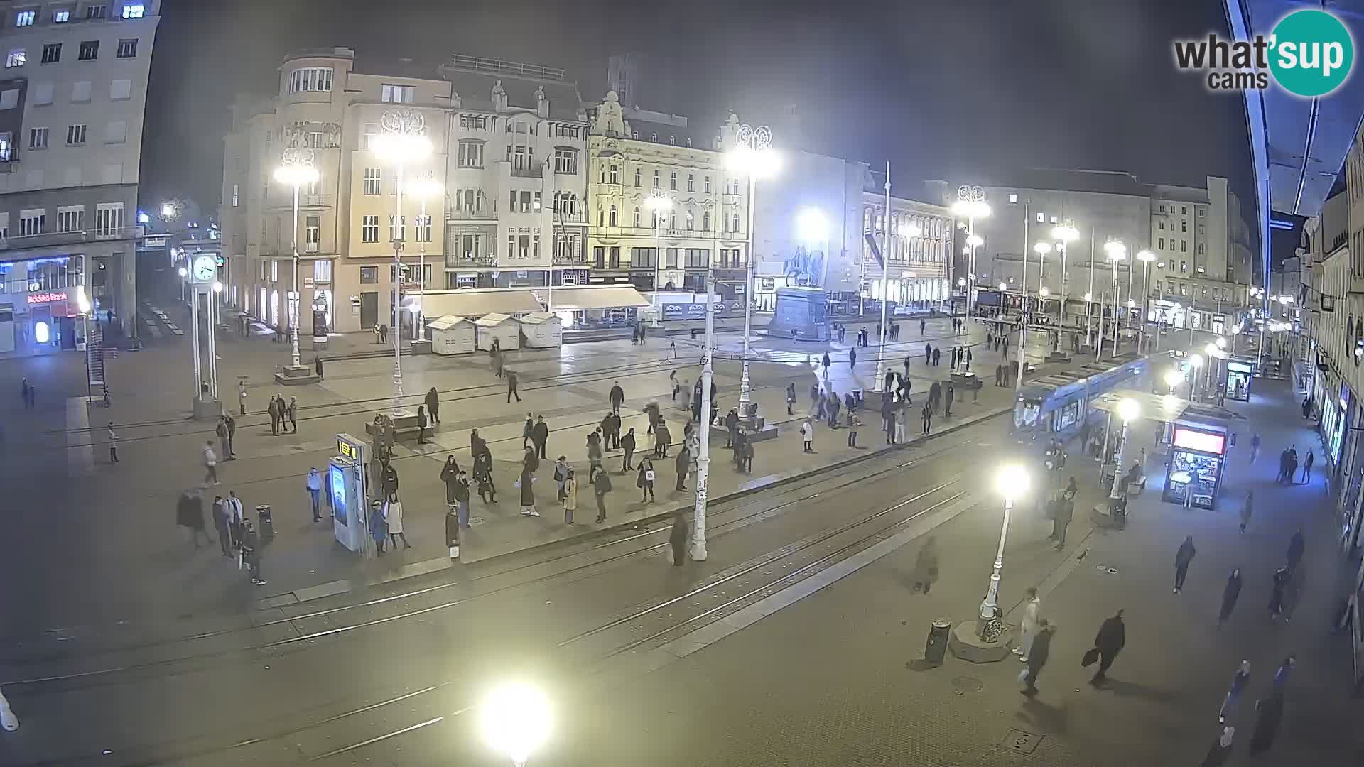Zagreb webcam Ban Jelacica Platz | Kroatien