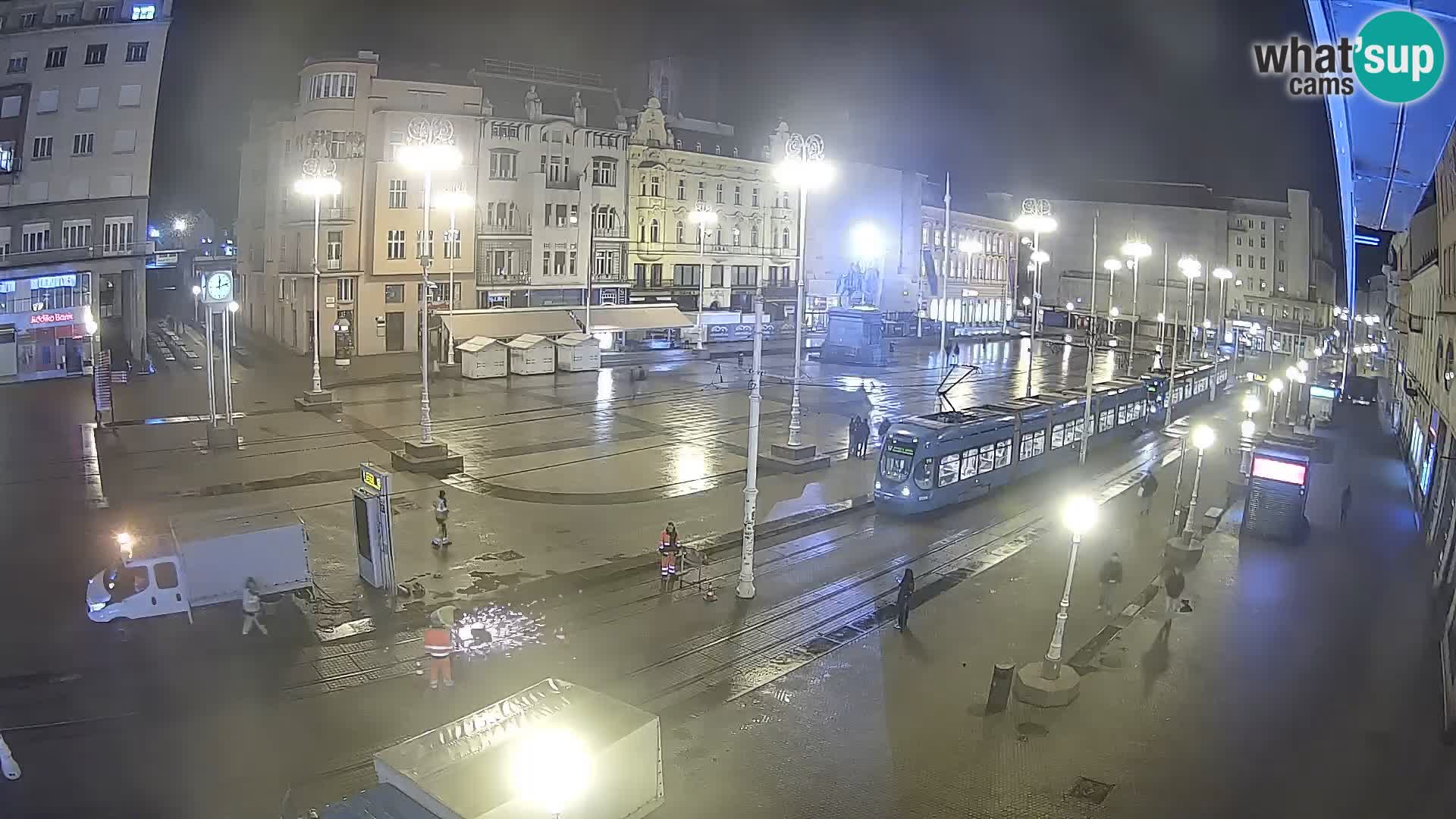 Webcam Zagreb Bana Jelačića square | Croatia