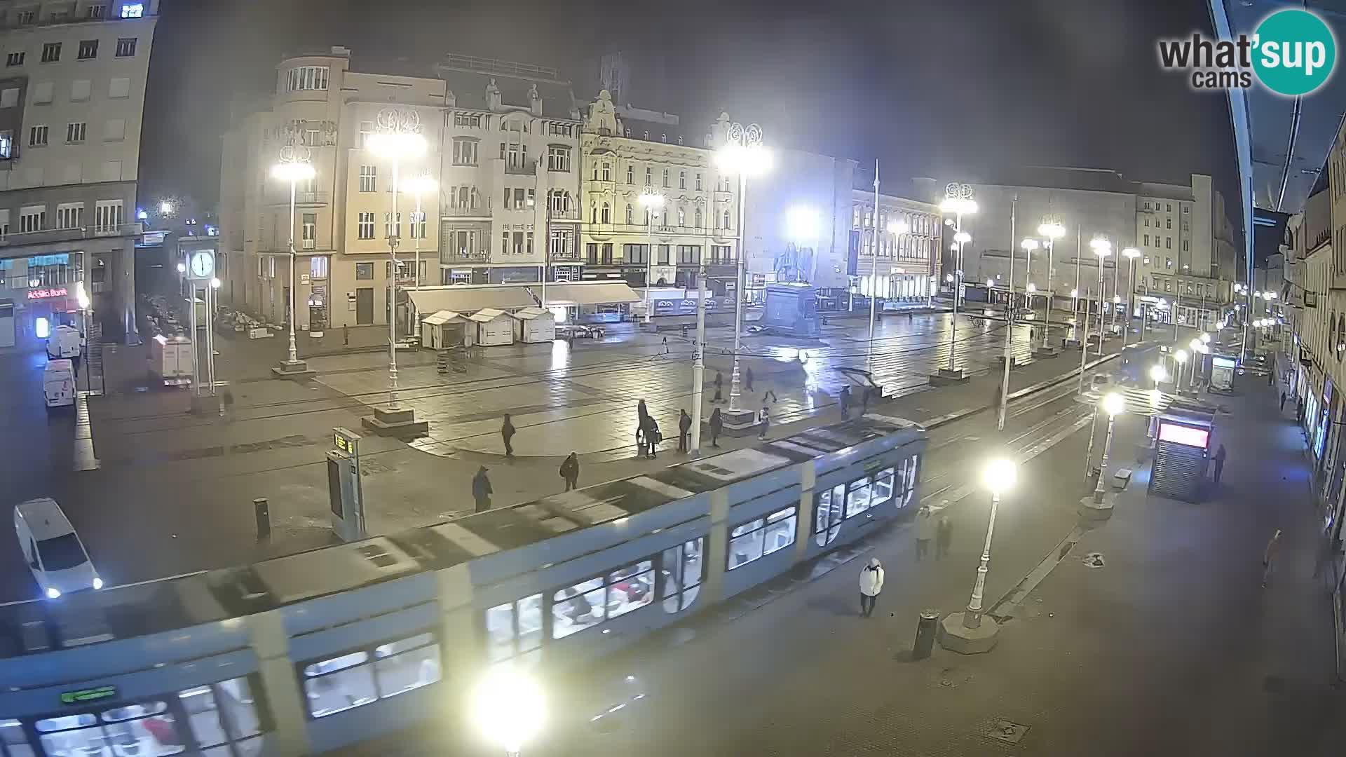 Zagreb webcam Ban Jelacica Platz | Kroatien