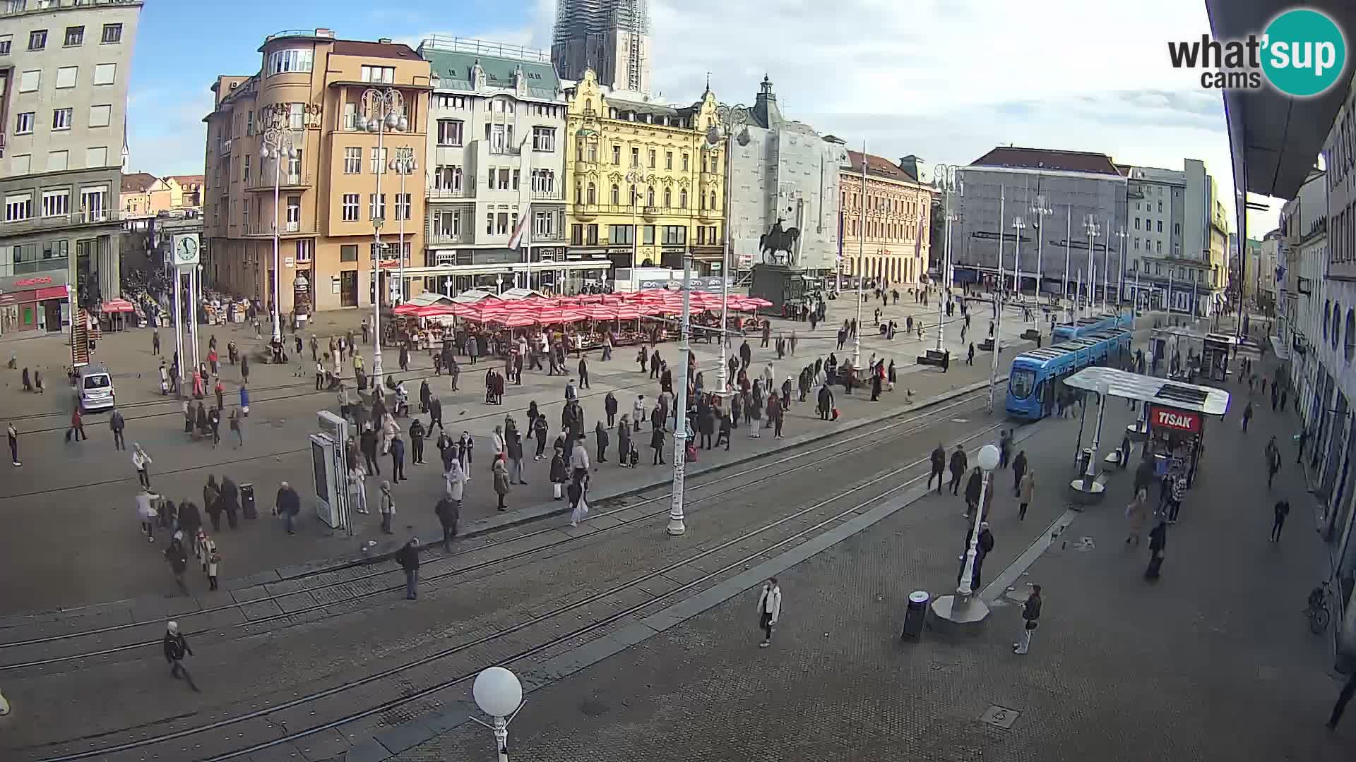 Spletna kamera Zagreb Ban Jelačić