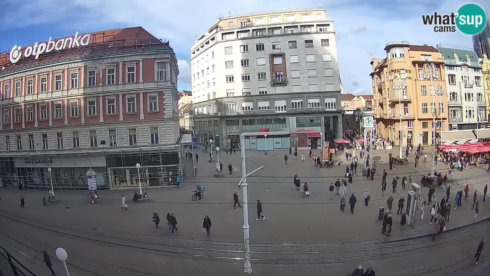 Webcam Zagreb Bana Jelačića square | Croatia