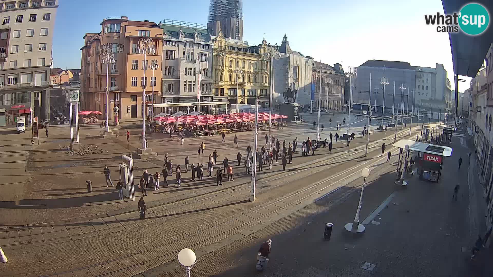 Webcam Zagabria Ban Jelacic piazza | Croazia