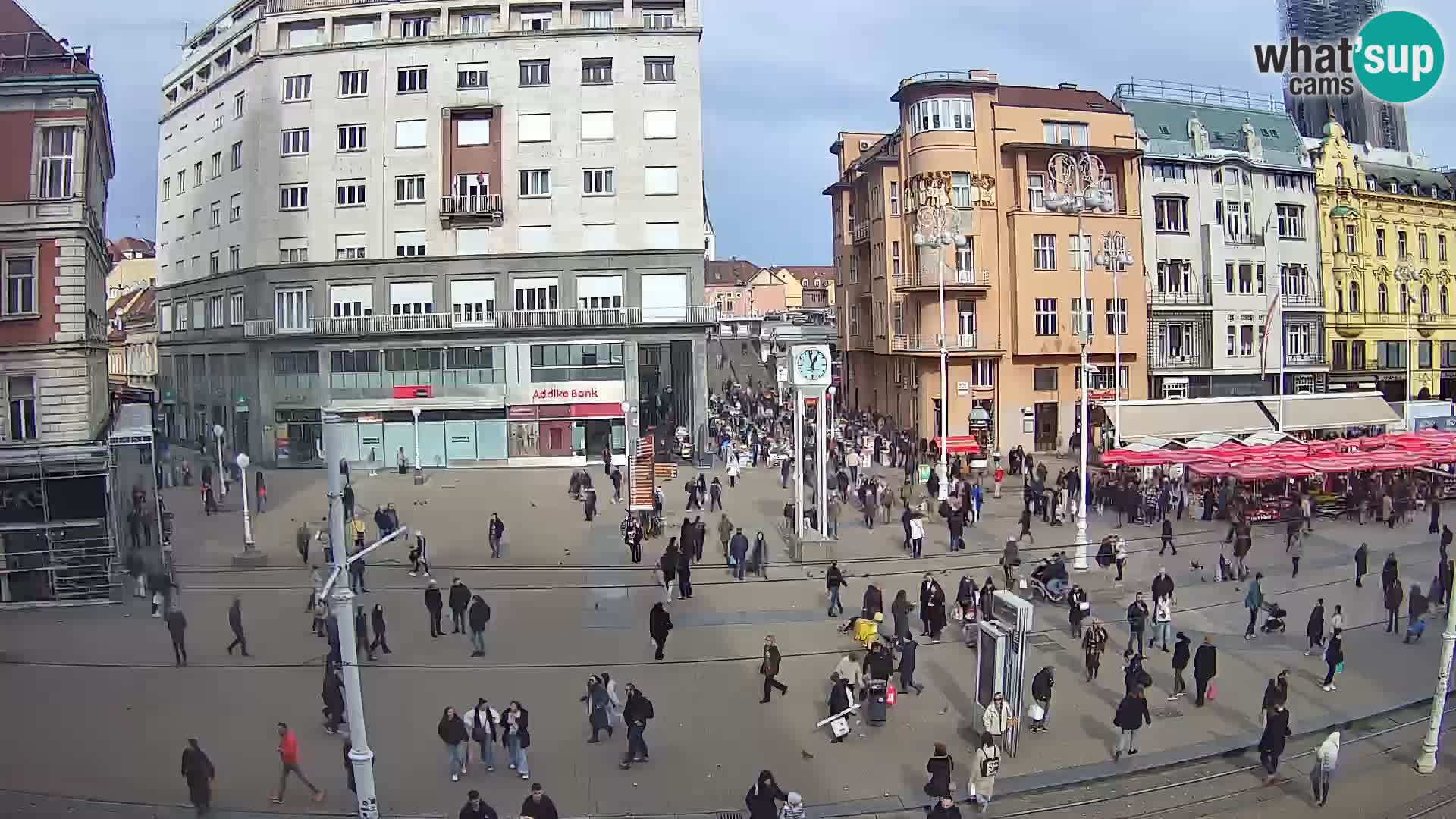 Webcam Zagabria Ban Jelacic piazza | Croazia
