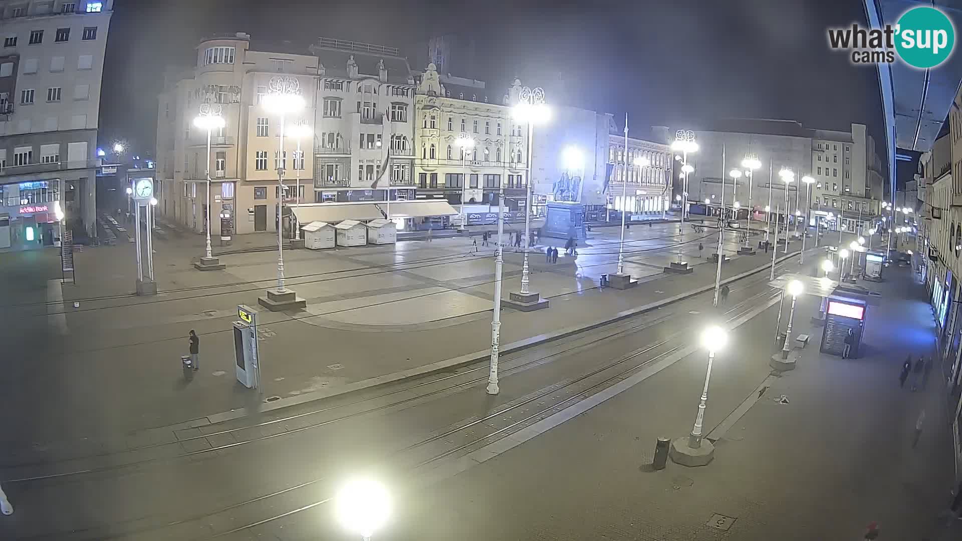 Webcam Zagreb Bana Jelačića square | Croatia