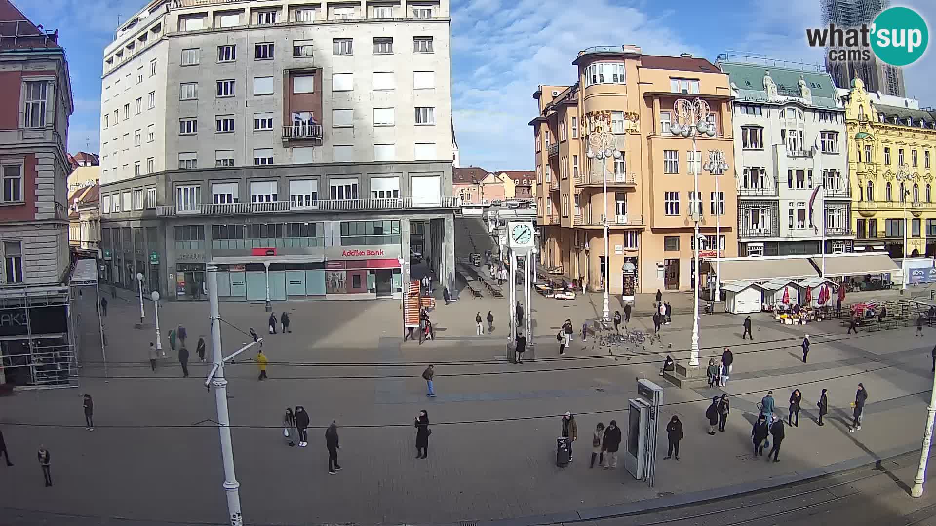 Live Cam Zagreb Ban Jelačić place | Croatie