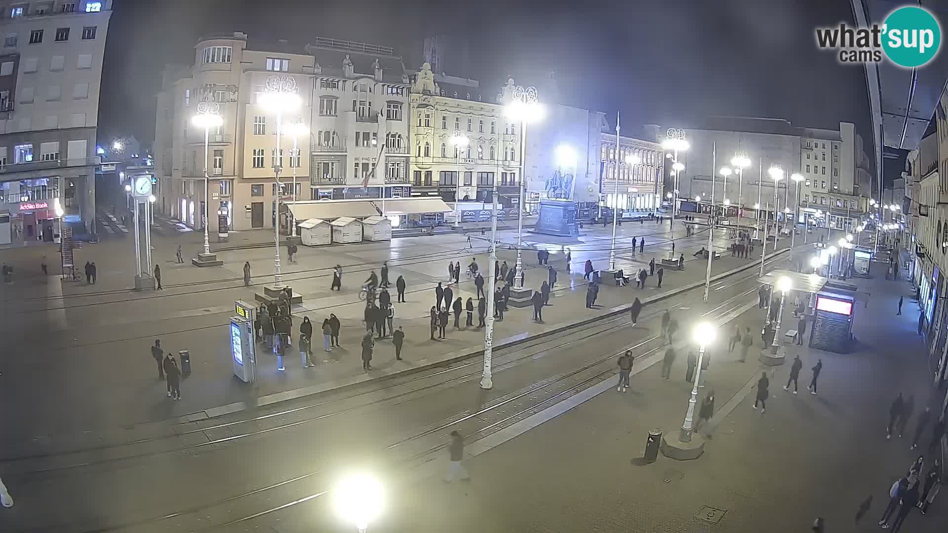 Webcam Zagreb Bana Jelačića square | Croatia