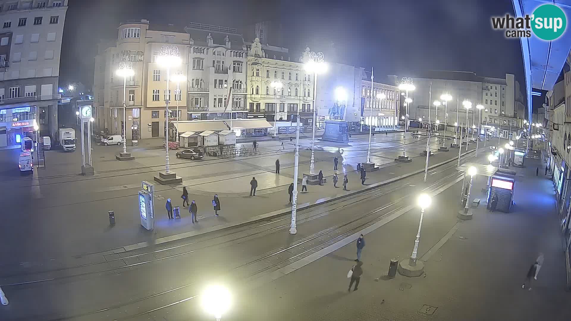 Webcam Zagreb Bana Jelačića square | Croatia