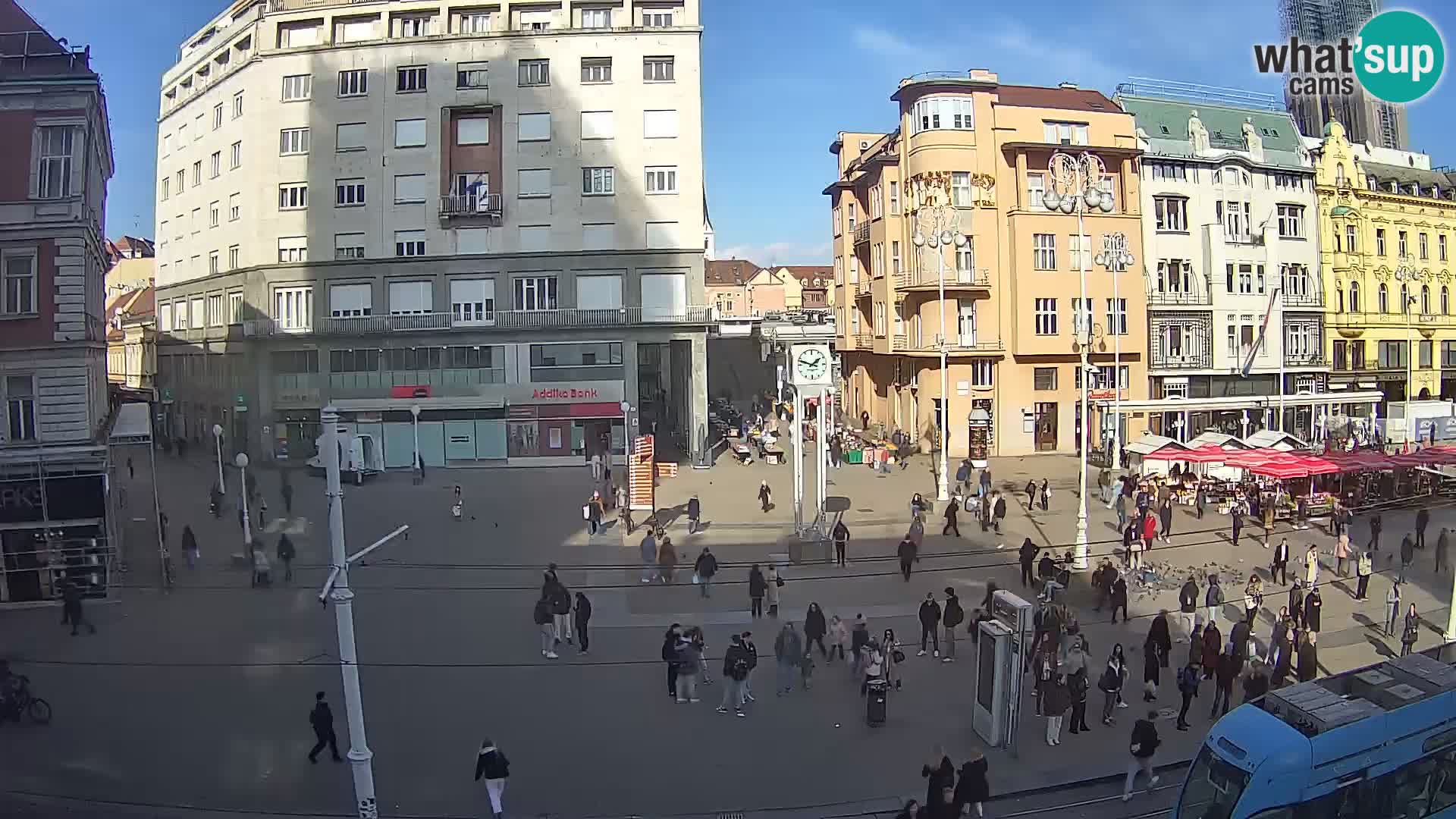 Zagreb webcam Ban Jelacica Platz | Kroatien