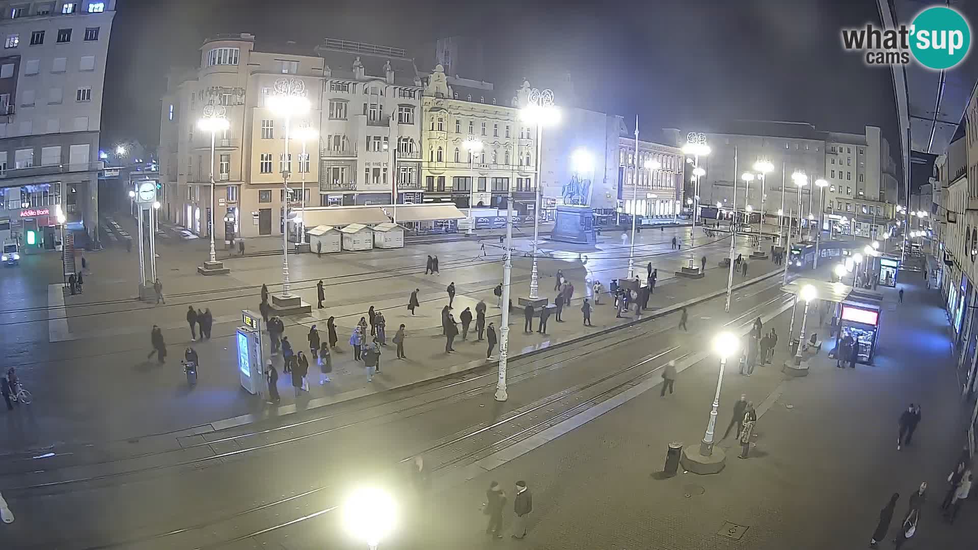 Zagreb webcam Ban Jelacica Platz | Kroatien