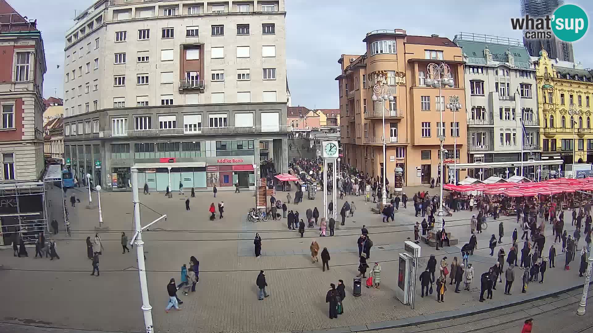 Webcam Zagabria Ban Jelacic piazza | Croazia