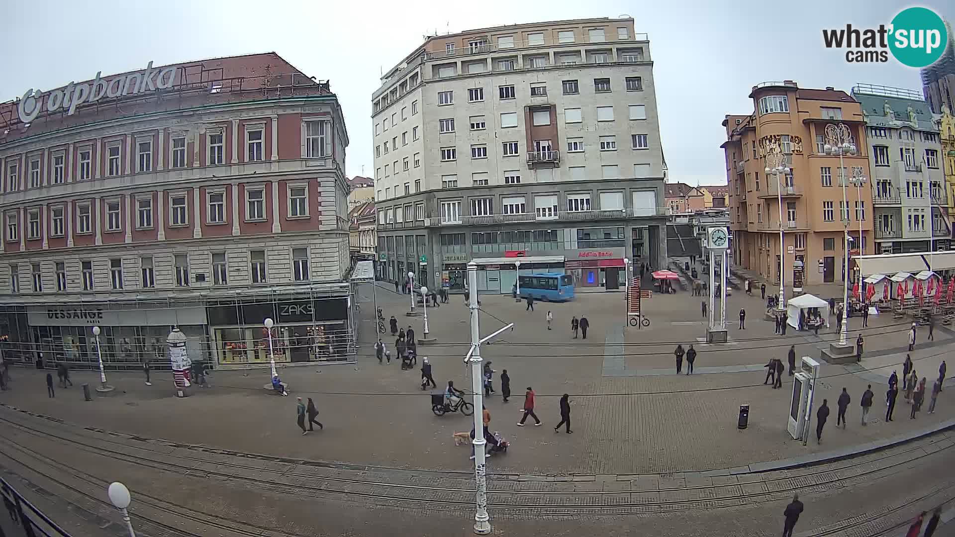 Webcam Zagabria Ban Jelacic piazza | Croazia