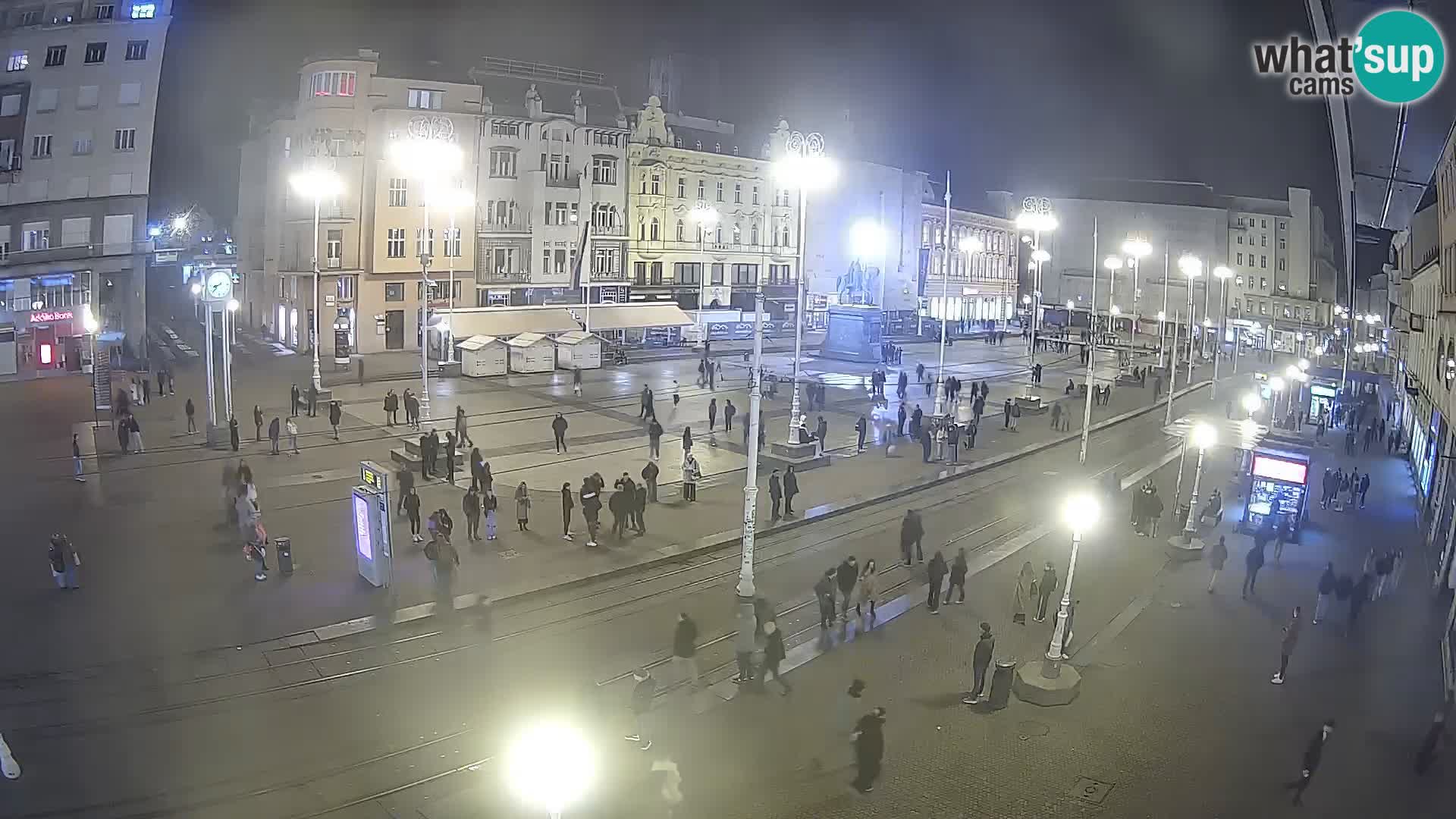Webcam Zagreb Bana Jelačića square | Croatia