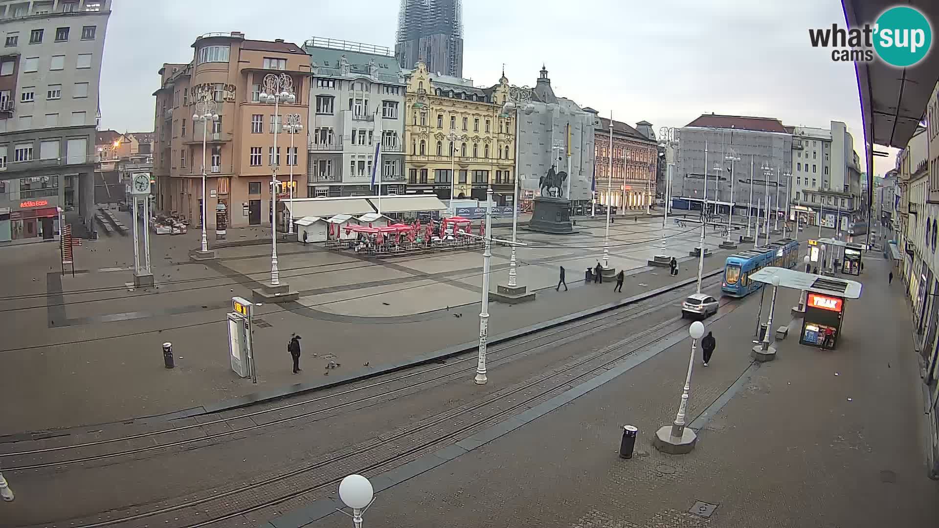 Live Cam Zagreb Ban Jelačić place | Croatie