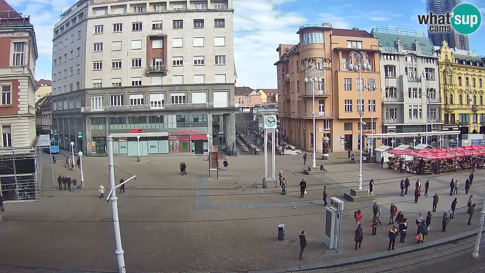 Live Cam Zagreb Ban Jelačić place | Croatie