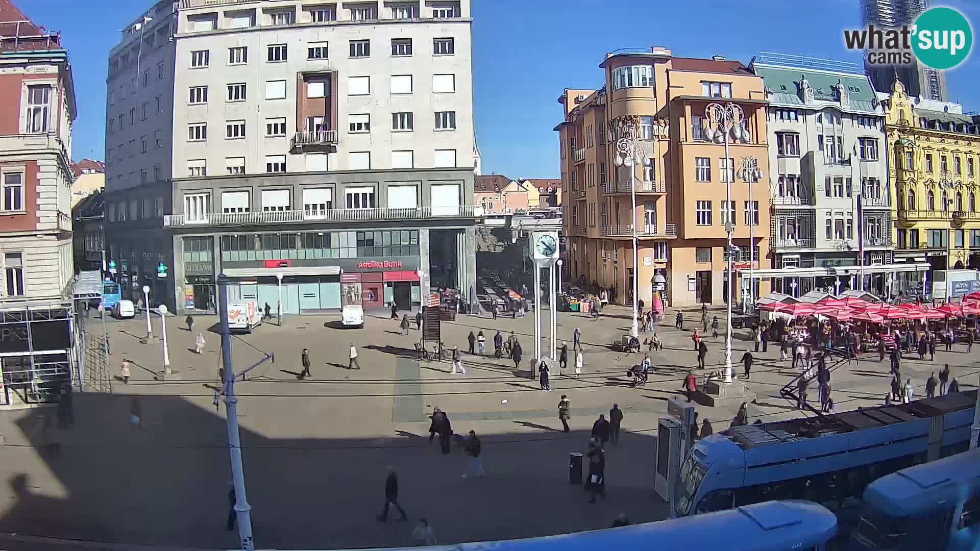 Live Cam Zagreb Ban Jelačić place | Croatie