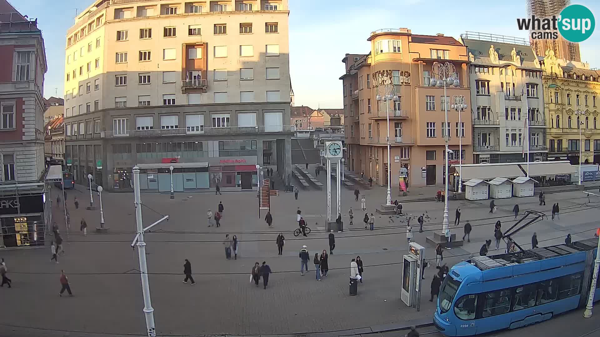 Webcam Zagreb Bana Jelačića square | Croatia