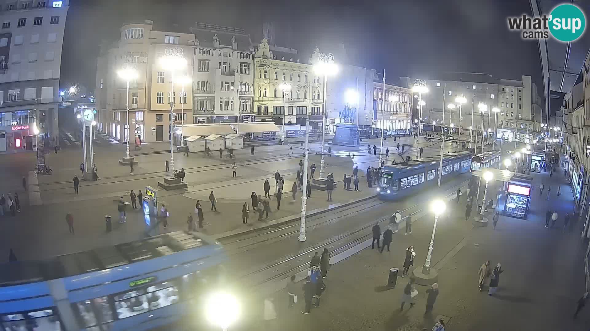 Webcam Zagreb Bana Jelačića square | Croatia