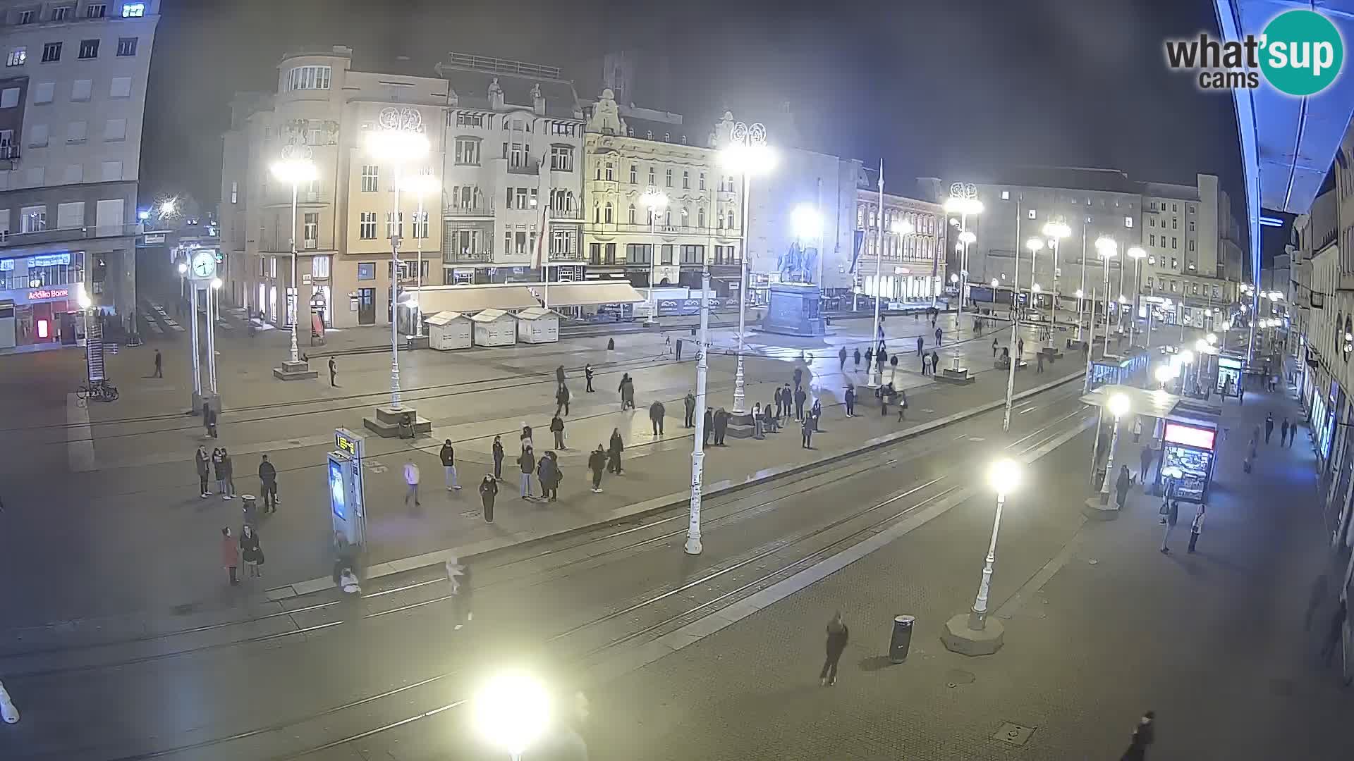 Webcam Zagreb Bana Jelačića square | Croatia