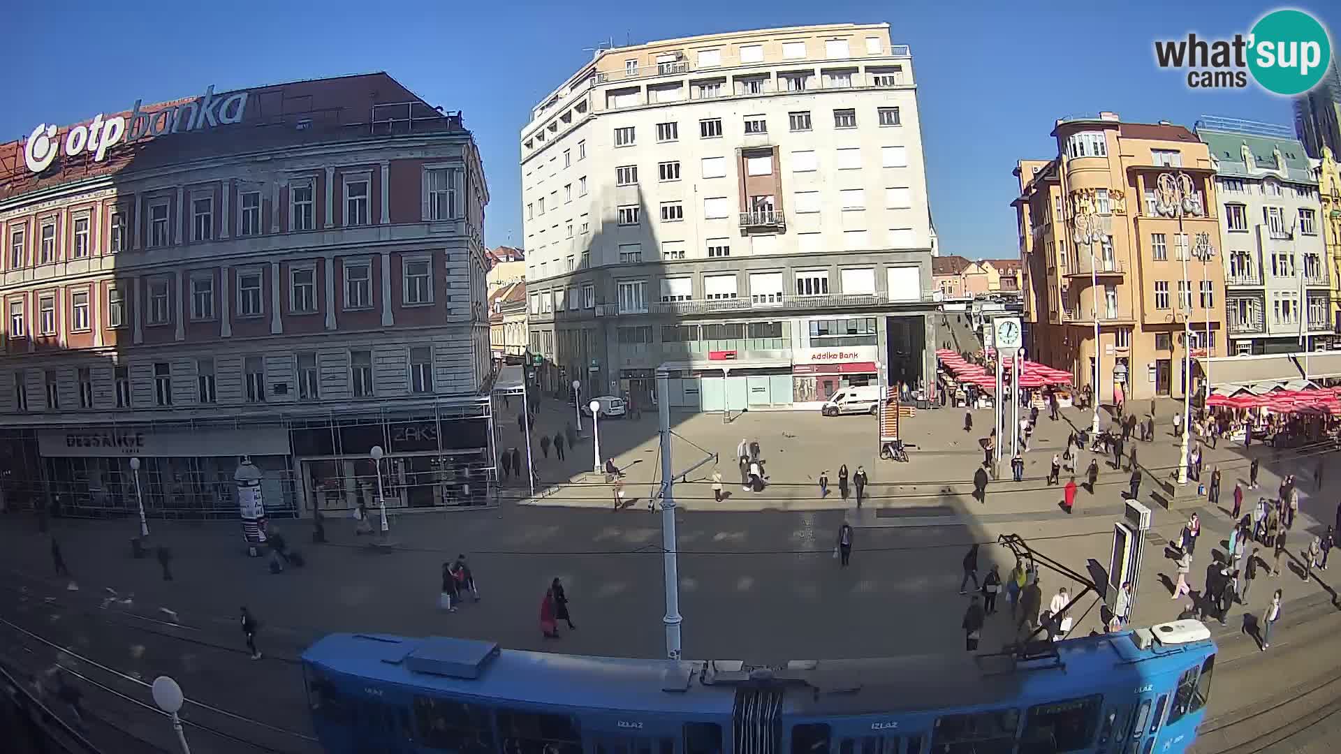 Webcam Zagreb Bana Jelačića square | Croatia