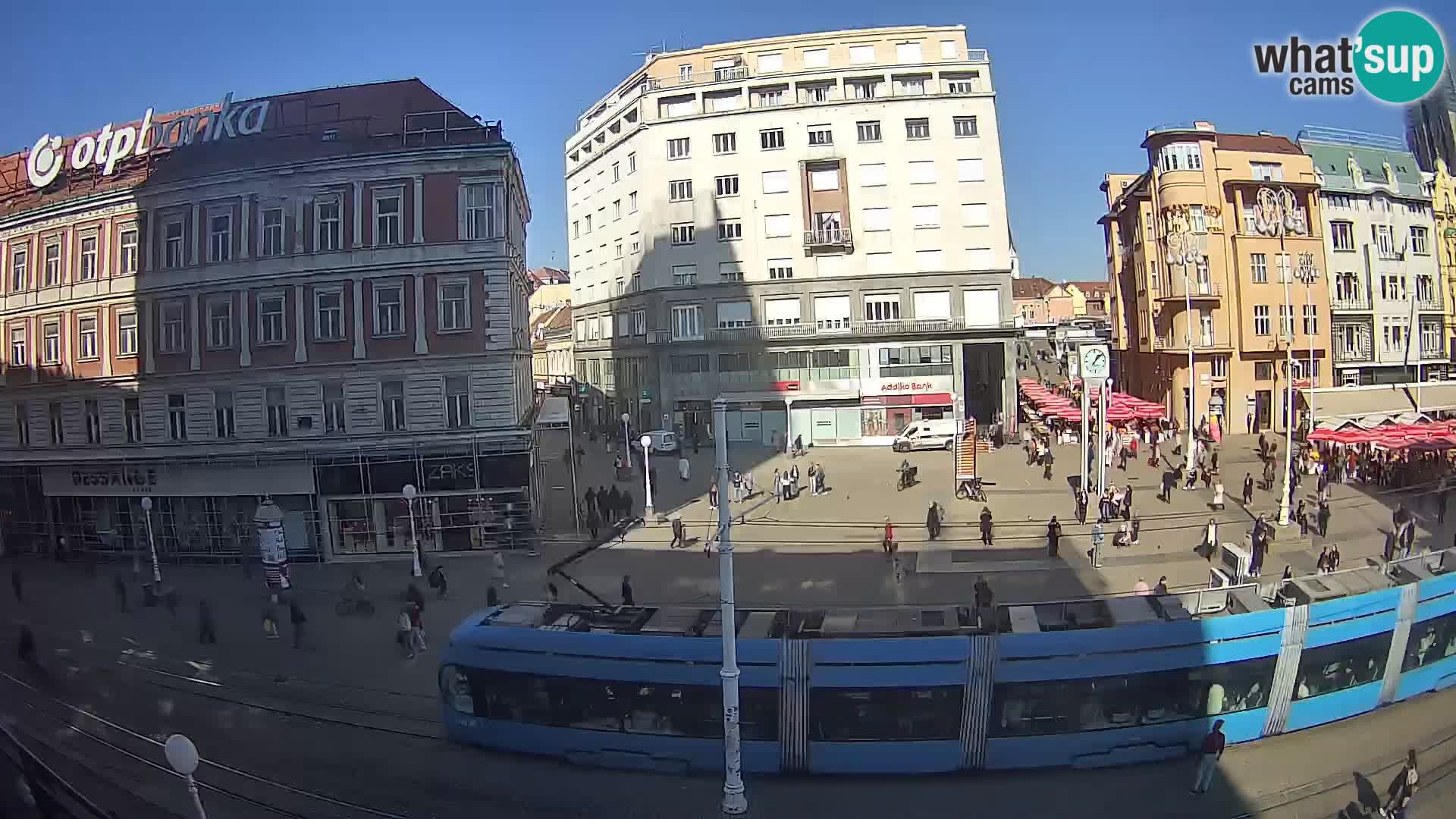 Zagreb webcam Ban Jelacica Platz | Kroatien
