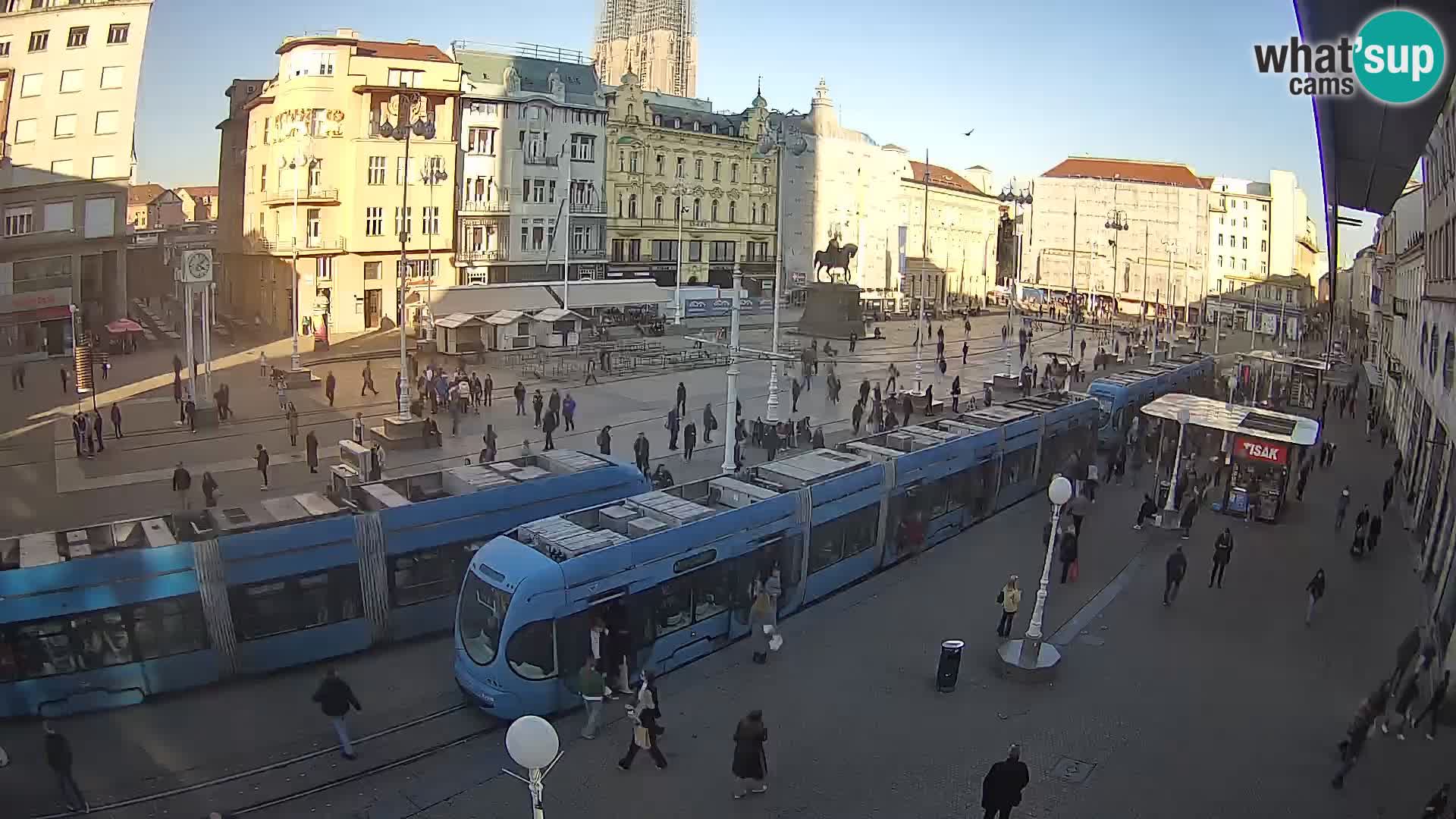 Live Cam Zagreb Ban Jelačić place | Croatie