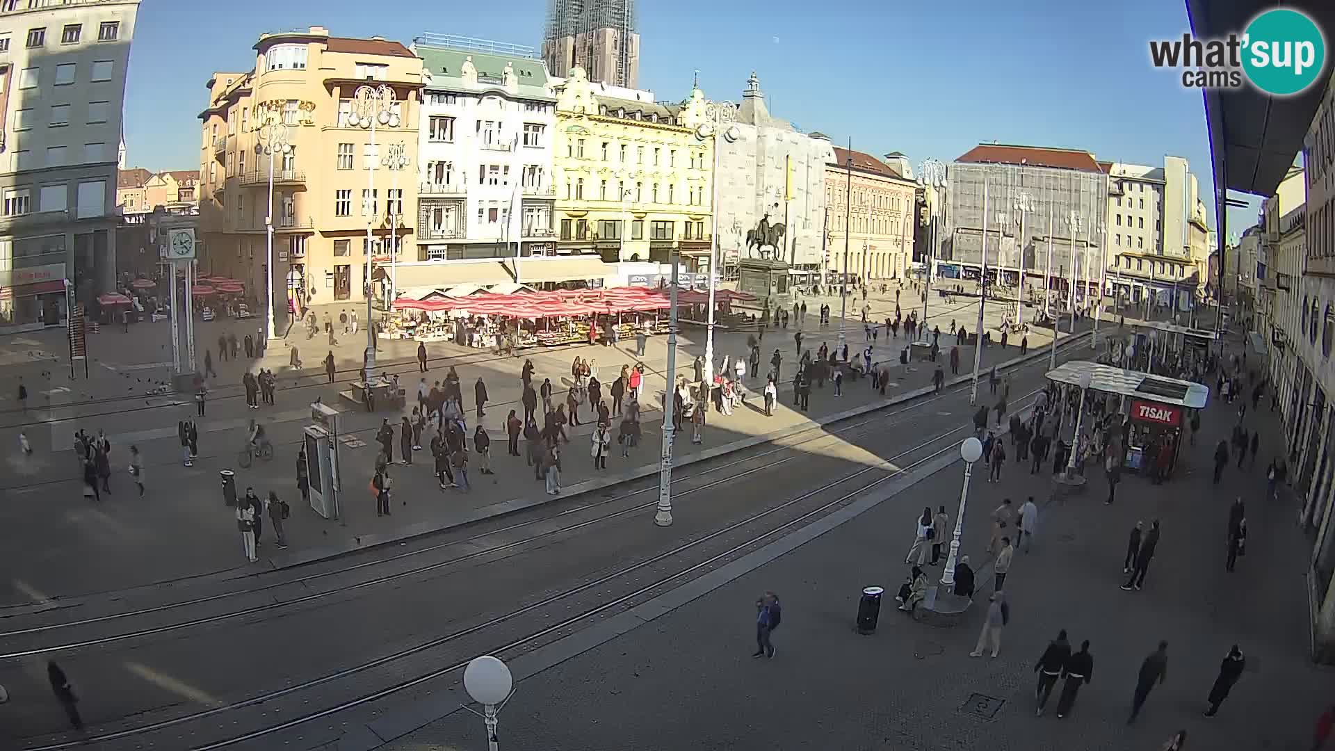 Spletna kamera Zagreb Ban Jelačić