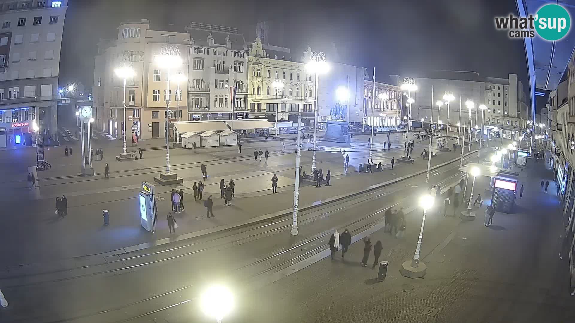 Zagreb webcam Ban Jelacica Platz | Kroatien