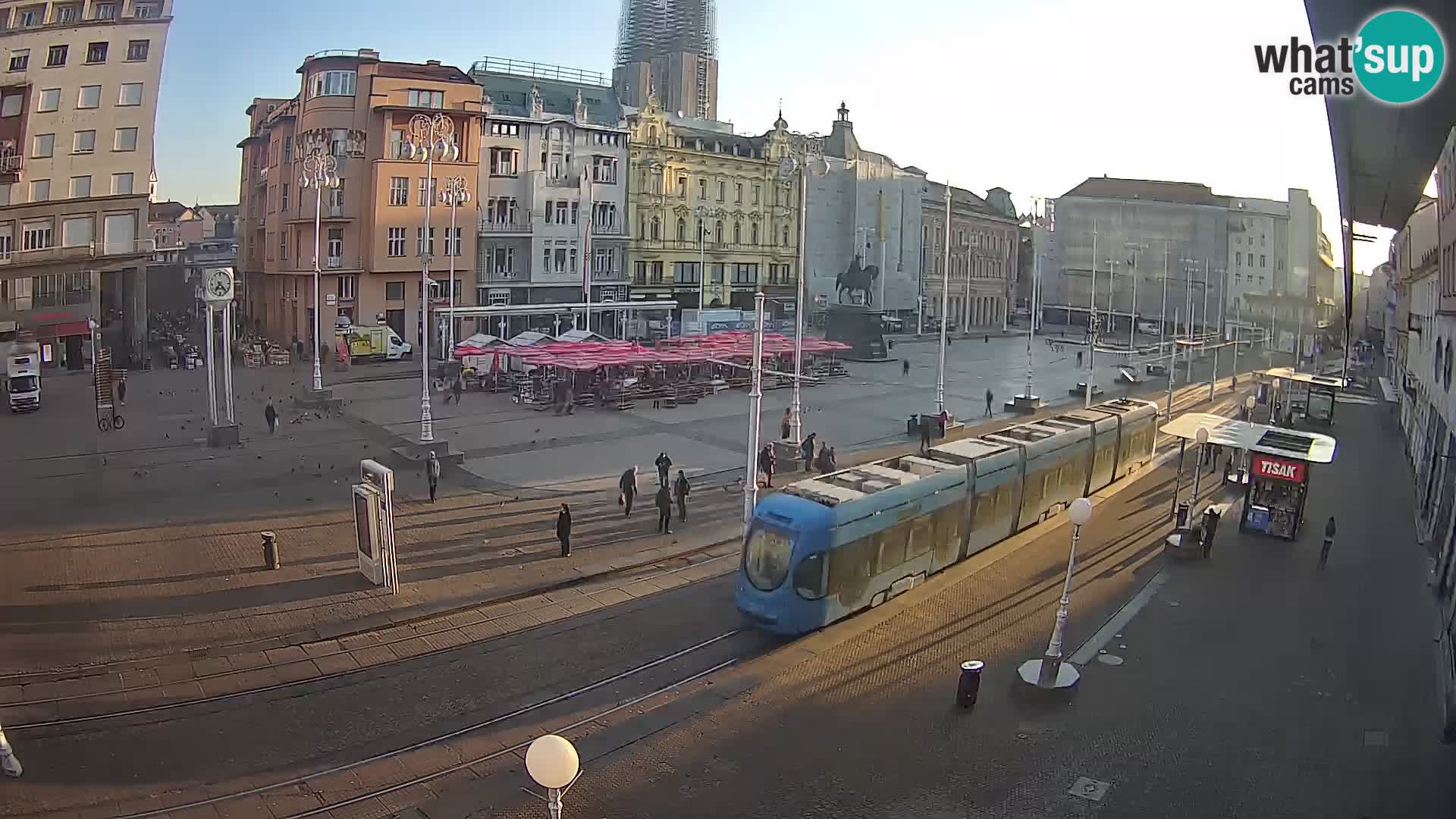 Webcam Zagabria Ban Jelacic piazza | Croazia