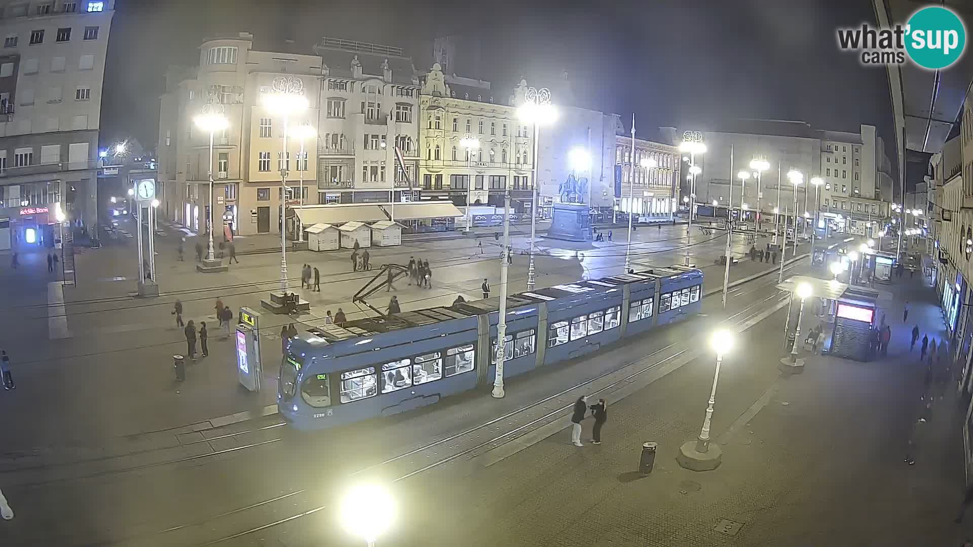 Zagreb webcam Ban Jelacica Platz | Kroatien