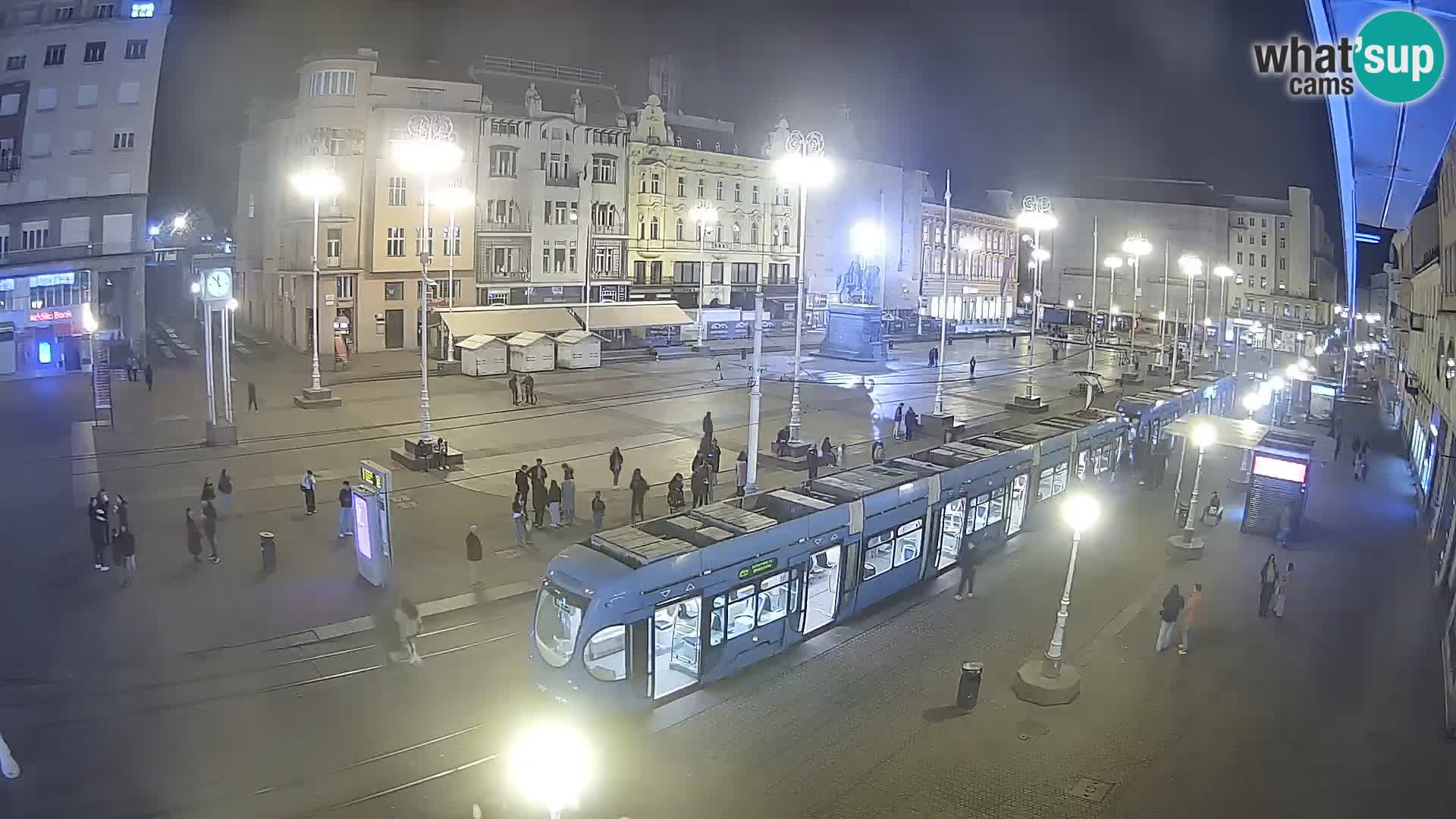 Zagreb webcam Ban Jelacica Platz | Kroatien