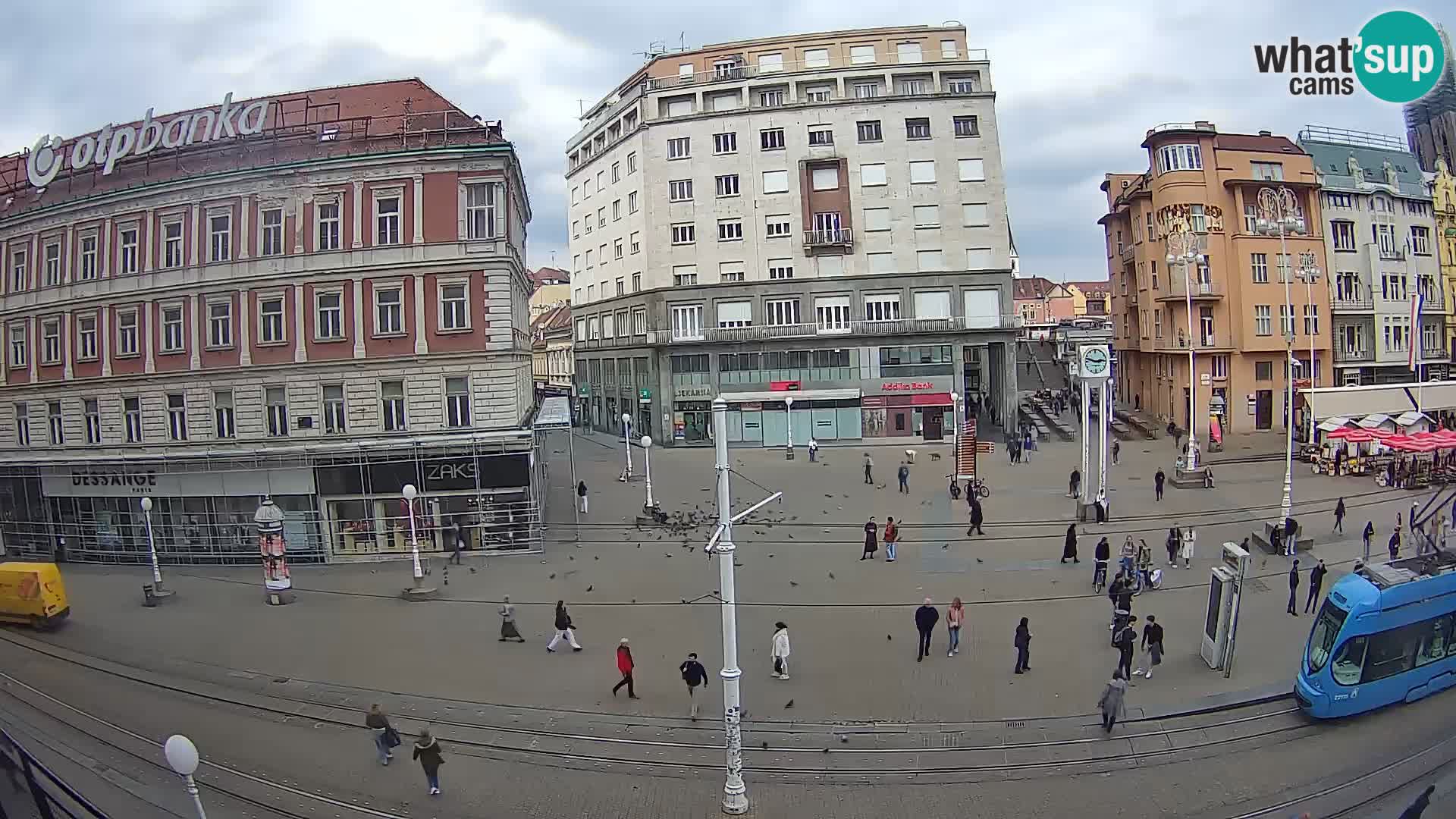 Webcam Zagreb Bana Jelačića square | Croatia