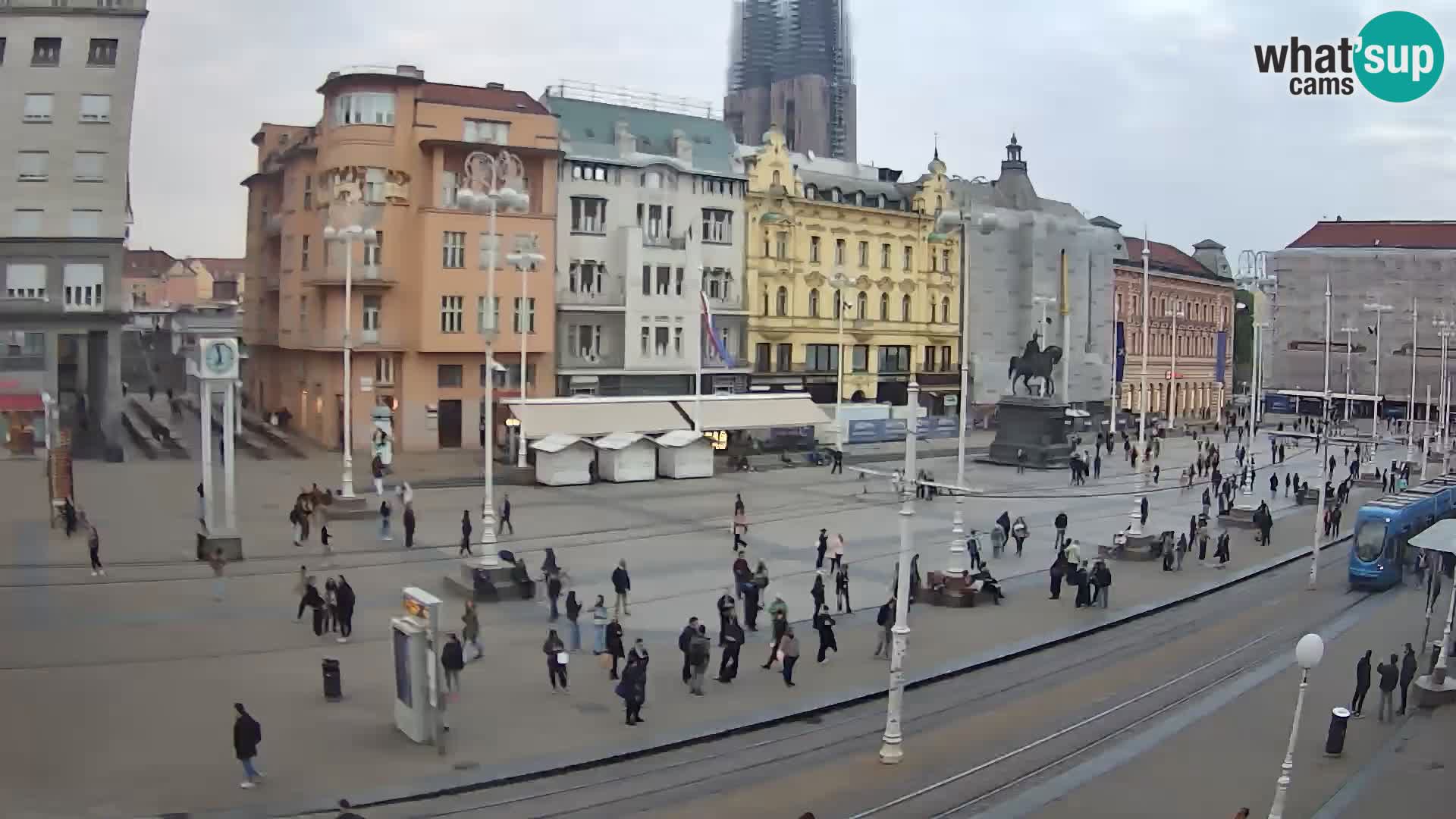 Webcam Zagabria Ban Jelacic piazza | Croazia