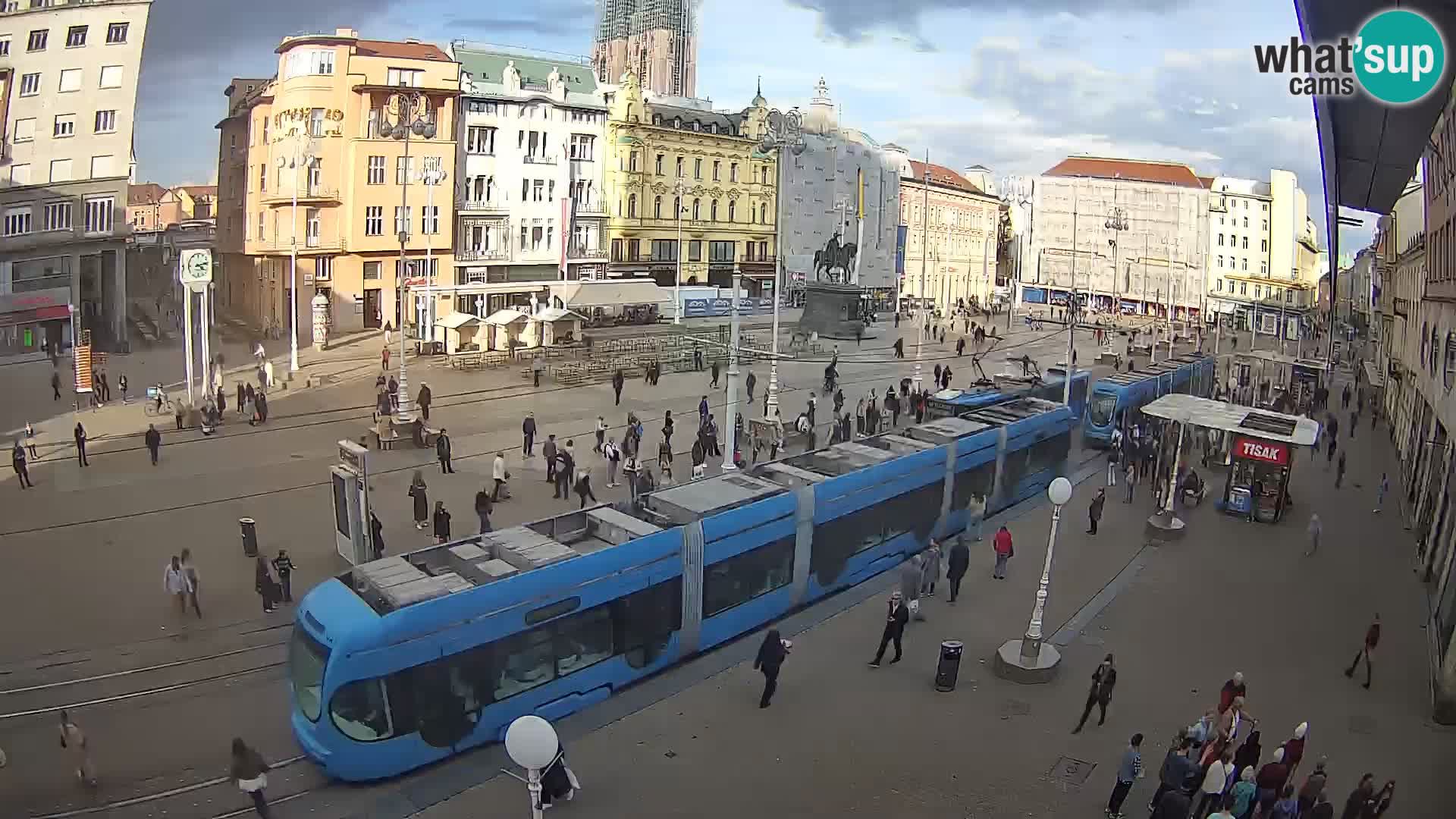 Live Cam Zagreb Ban Jelačić place | Croatie