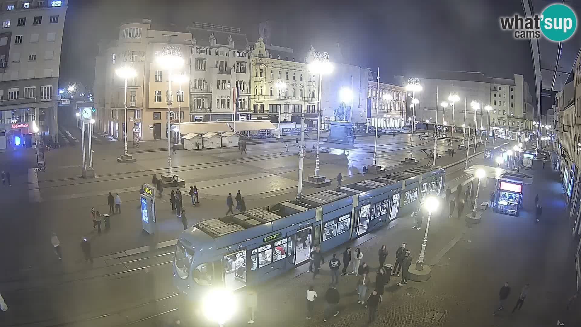 Zagreb webcam Ban Jelacica Platz | Kroatien