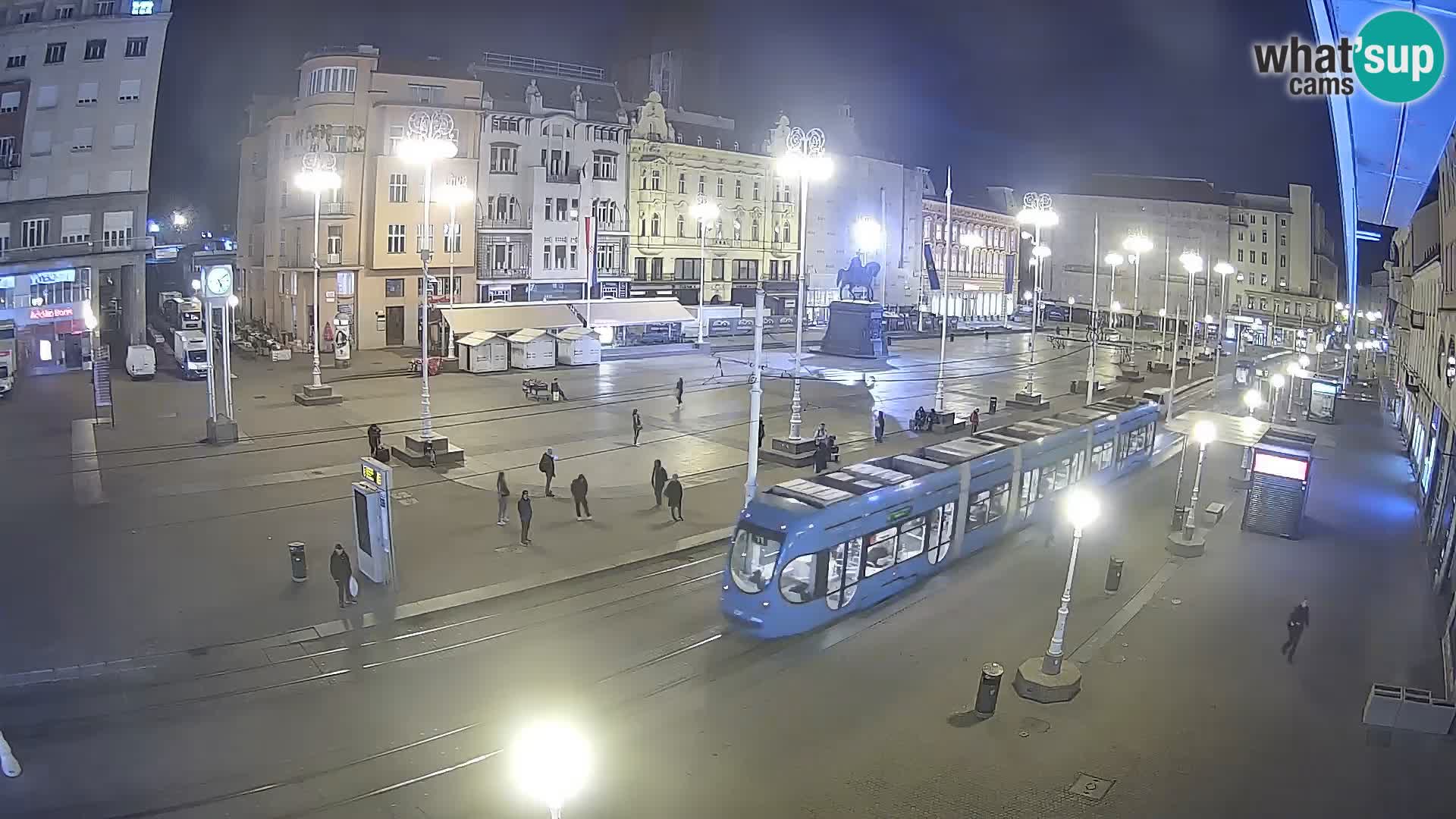 Webcam Zagreb Bana Jelačića square | Croatia
