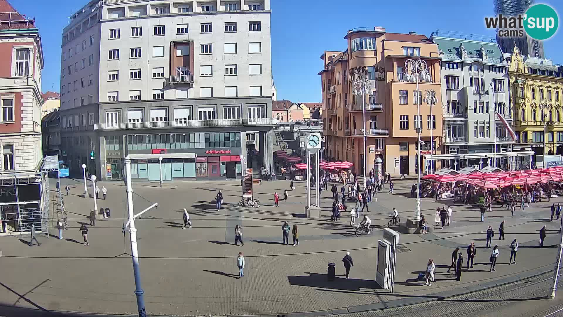 Webcam Zagreb Bana Jelačića square | Croatia