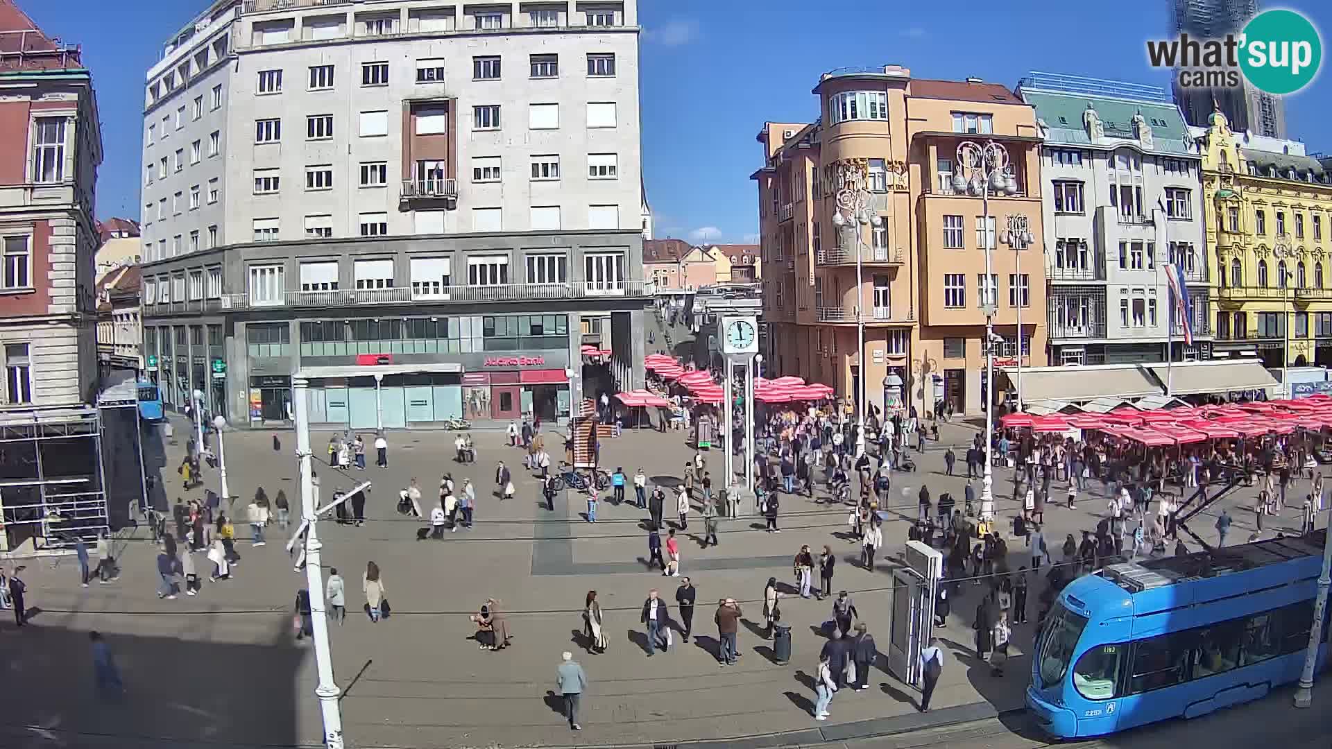 Live Cam Zagreb Ban Jelačić place | Croatie