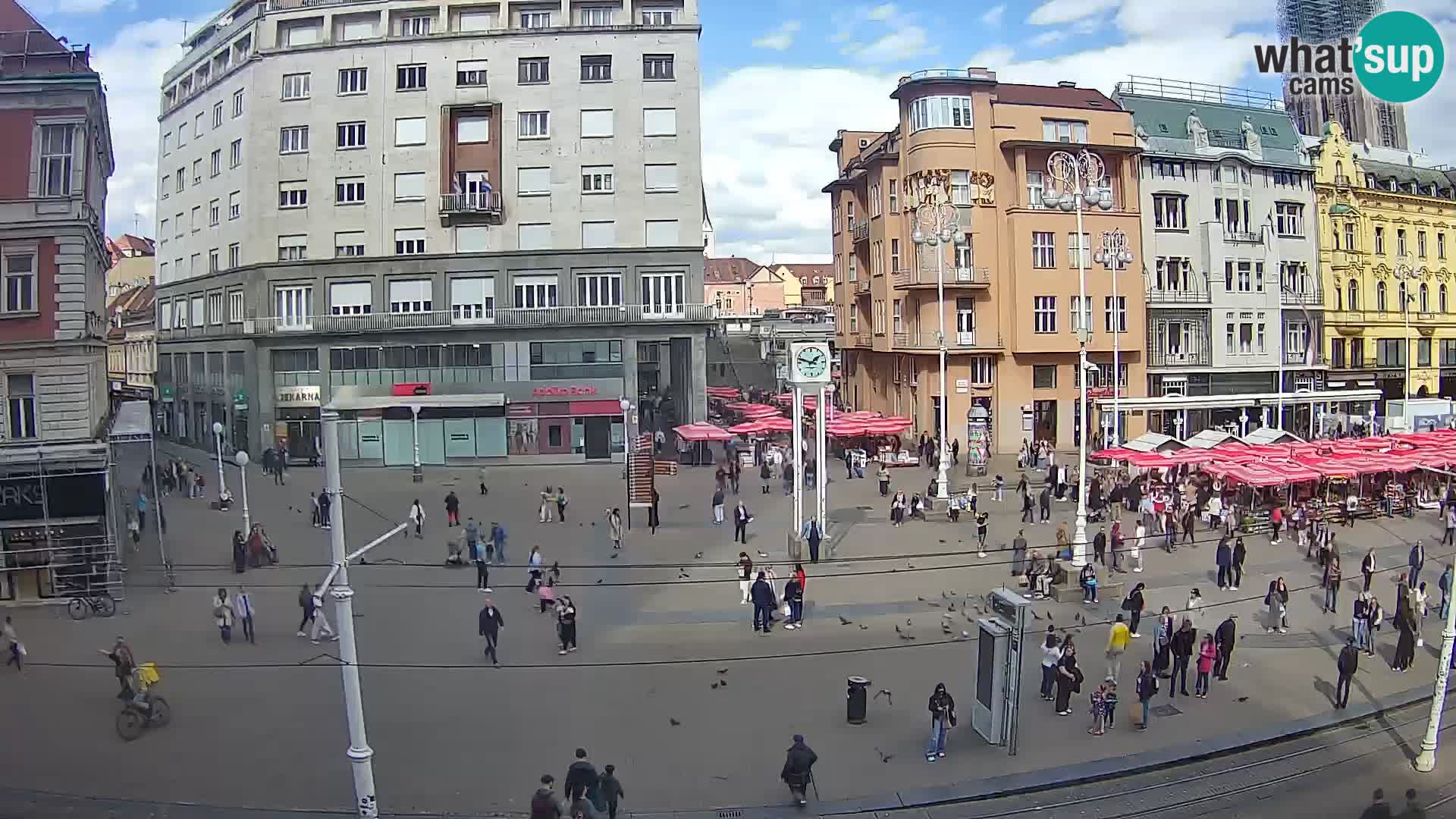Live Cam Zagreb Ban Jelačić place | Croatie